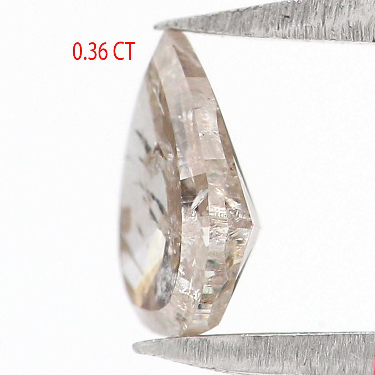 0.36 CT Natural Loose Pear Shape Diamond Grey Color Pear Diamond 5.40 MM Natural Loose Grey Color Diamond Pear Brilliant Cut Diamond KQ117