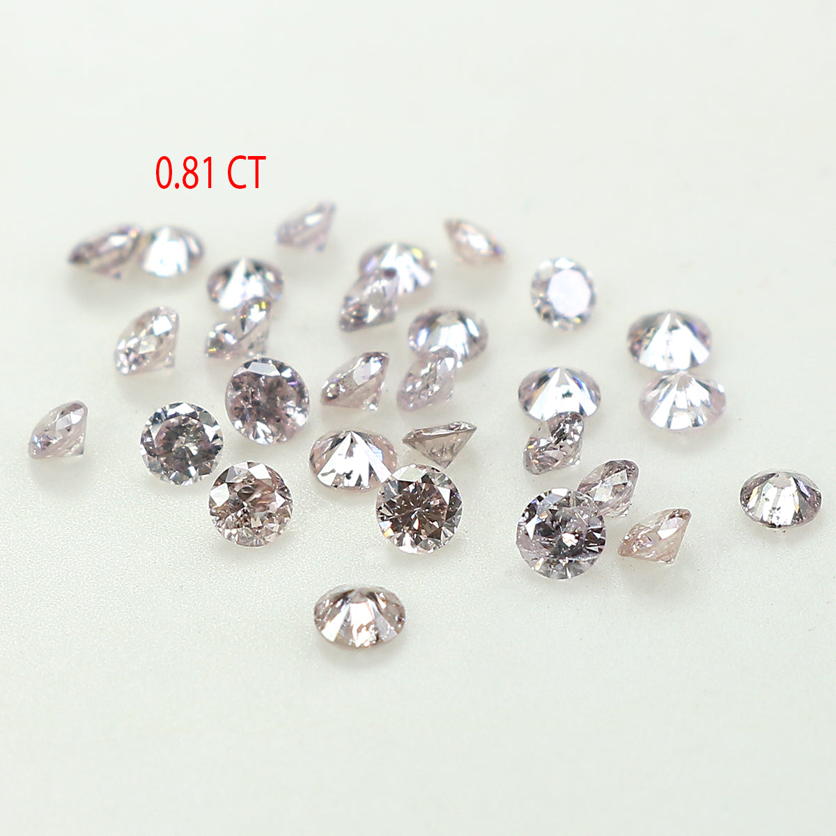 0.81 Ct Natural Loose Round Brilliant Cut Diamond Pink Color Round Cut Diamond 1.70 MM Natural Diamond Pink Color Round Shape Diamond LQ954