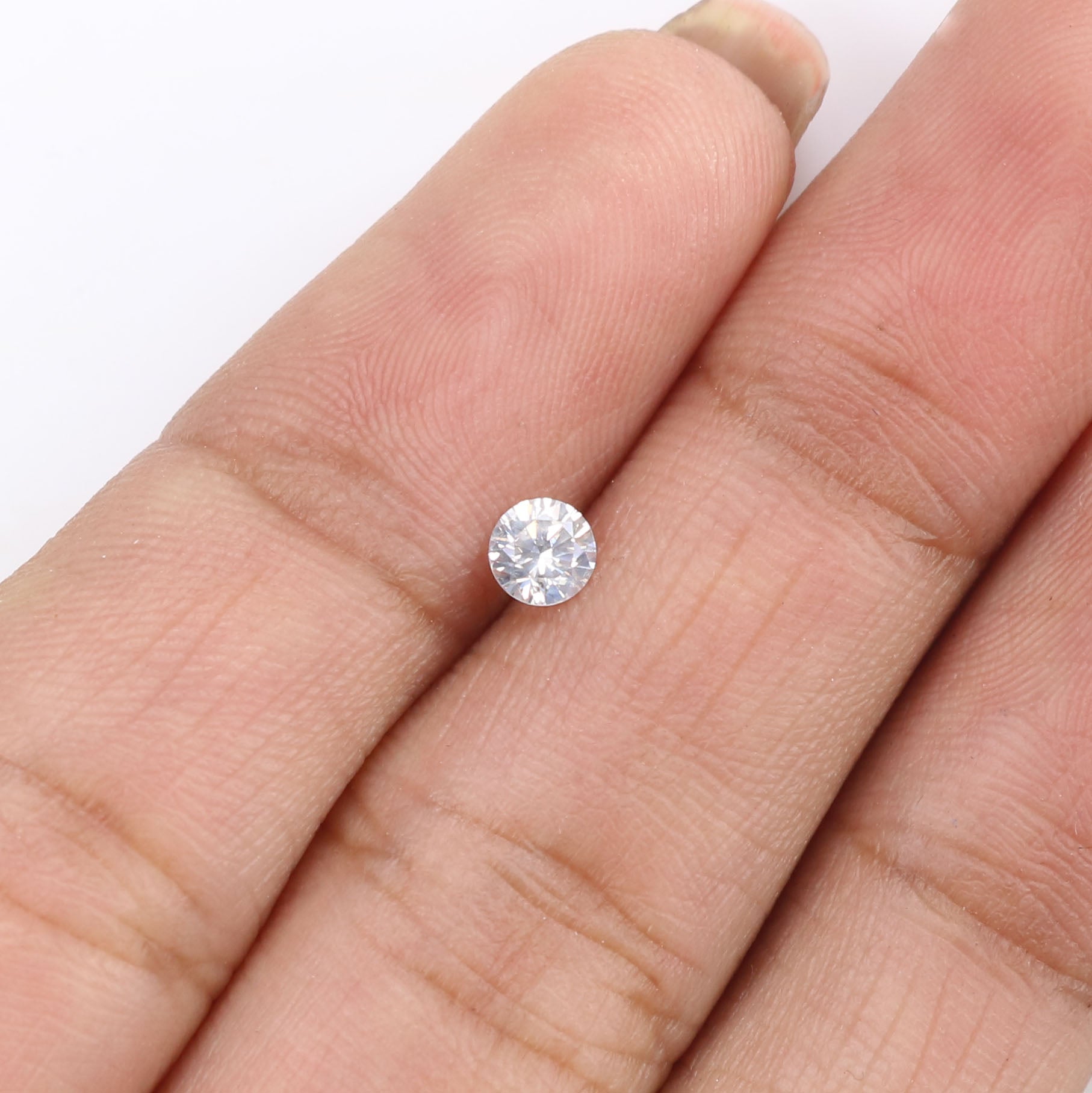 Natural Loose Round Brilliant Cut Diamond White Color 0.21 CT 3.70 MM Round Shape Brilliant Cut Diamond KR2489