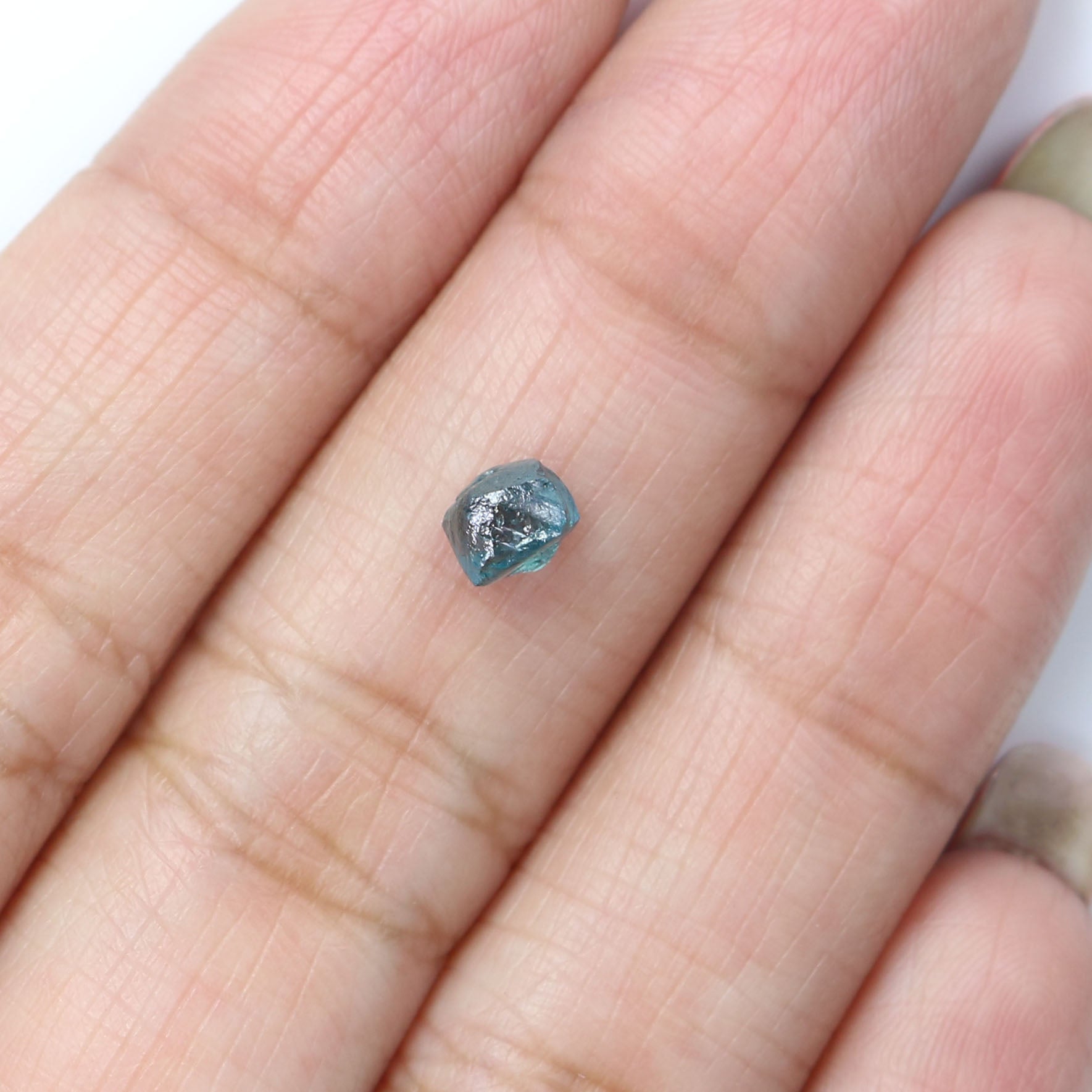 0.81 CT Natural Loose Rough Shape Diamond Blue Color Rough Cut Diamond 5.25 MM Natural Loose Blue Diamond Rough Irregular Cut Diamond LQ2334