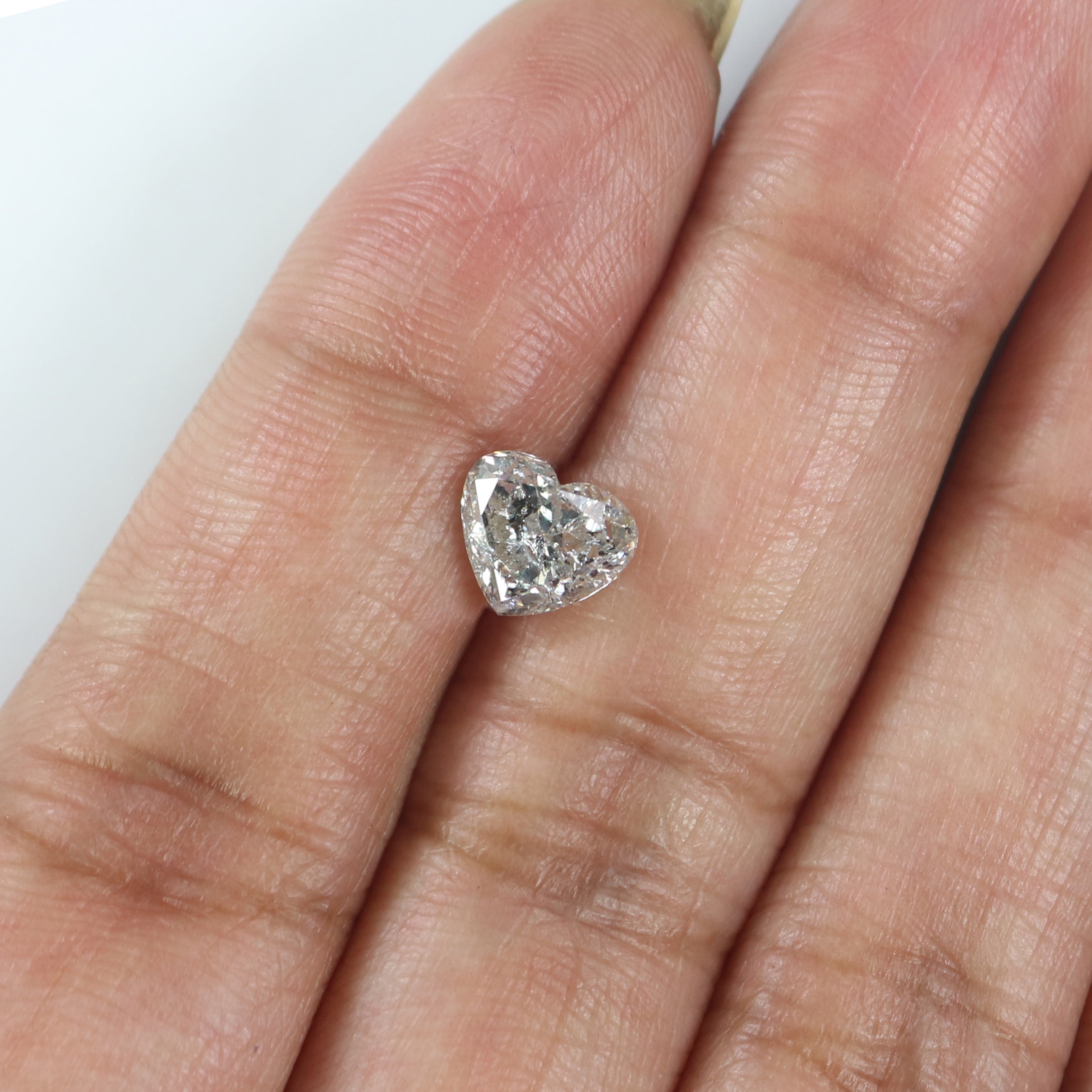 1.44 CT Natural Loose Heart Shape Diamond White - G Heart Cut Diamond 6.40 MM Natural White - G Color Heart Brilliant Cut Diamond QL2629