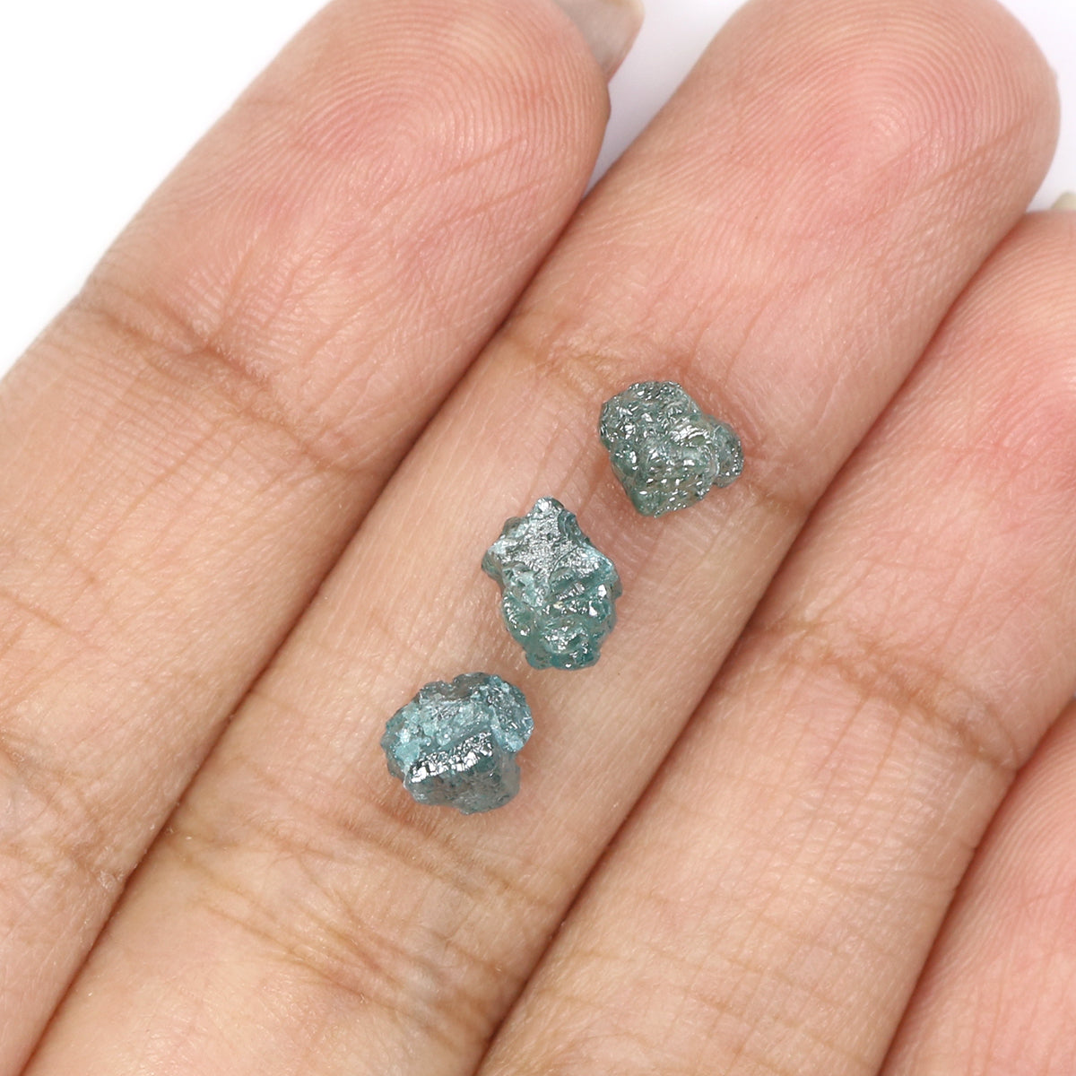 3.13 CT Natural Loose Rough Shape Diamond Blue Color Rough Cut Diamond 4.95 MM Natural Loose Blue Color Rough Irregular Cut Diamond LQ9319