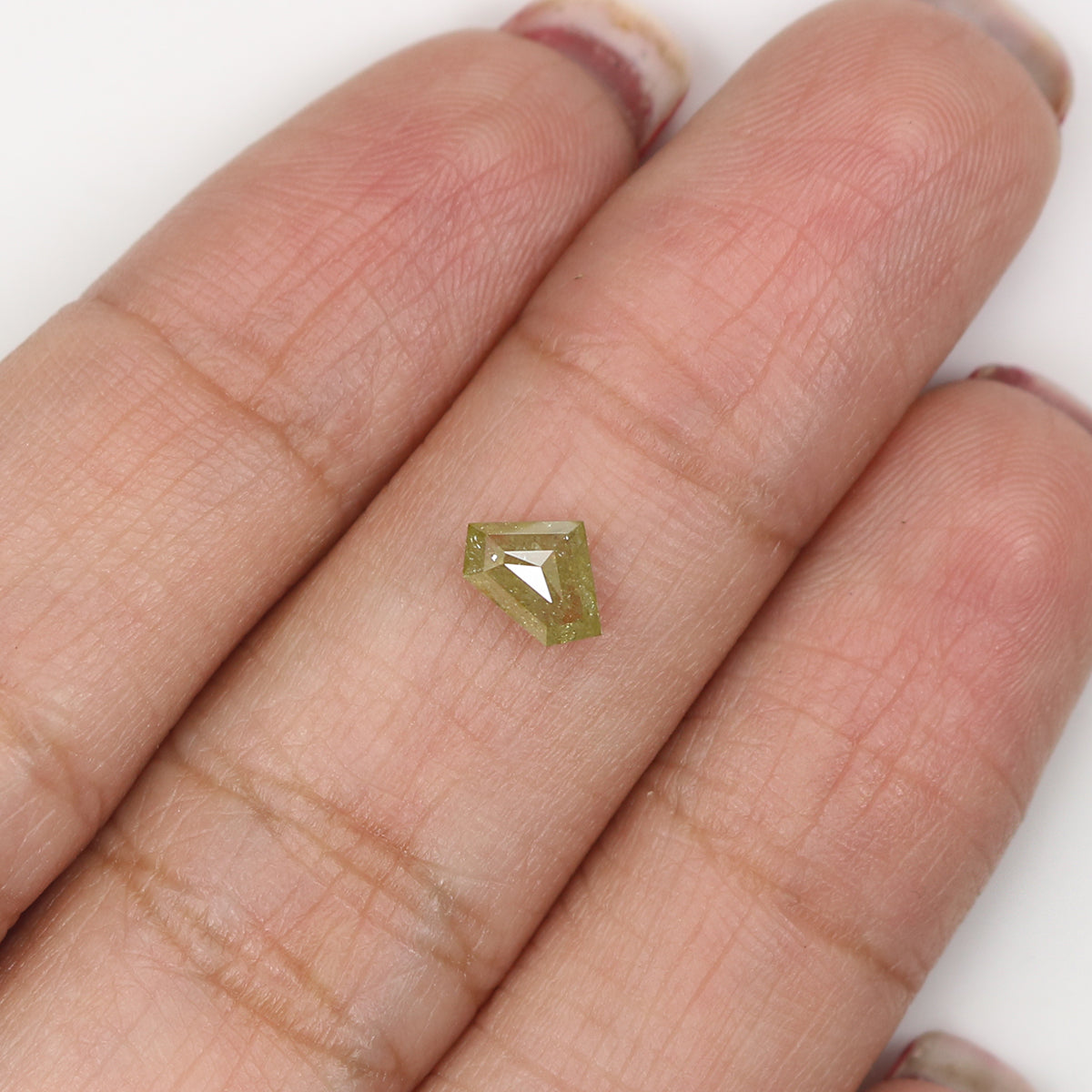 0.57 CT Natural Loose Shield Shape Diamond Yellow Color Shield Cut Diamond 4.50 MM Natural Loose Yellow Color Shield Rose Cut Diamond LQ1963