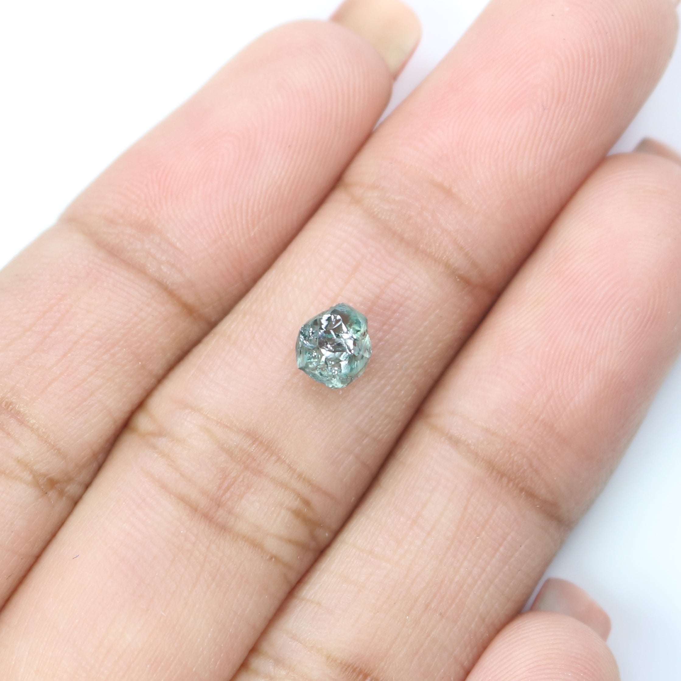 0.79 CT Natural Loose Rough Shape Diamond Blue Color Rough Cut Diamond 5.50 MM Natural Loose Blue Diamond Rough Irregular Cut Diamond QK2532