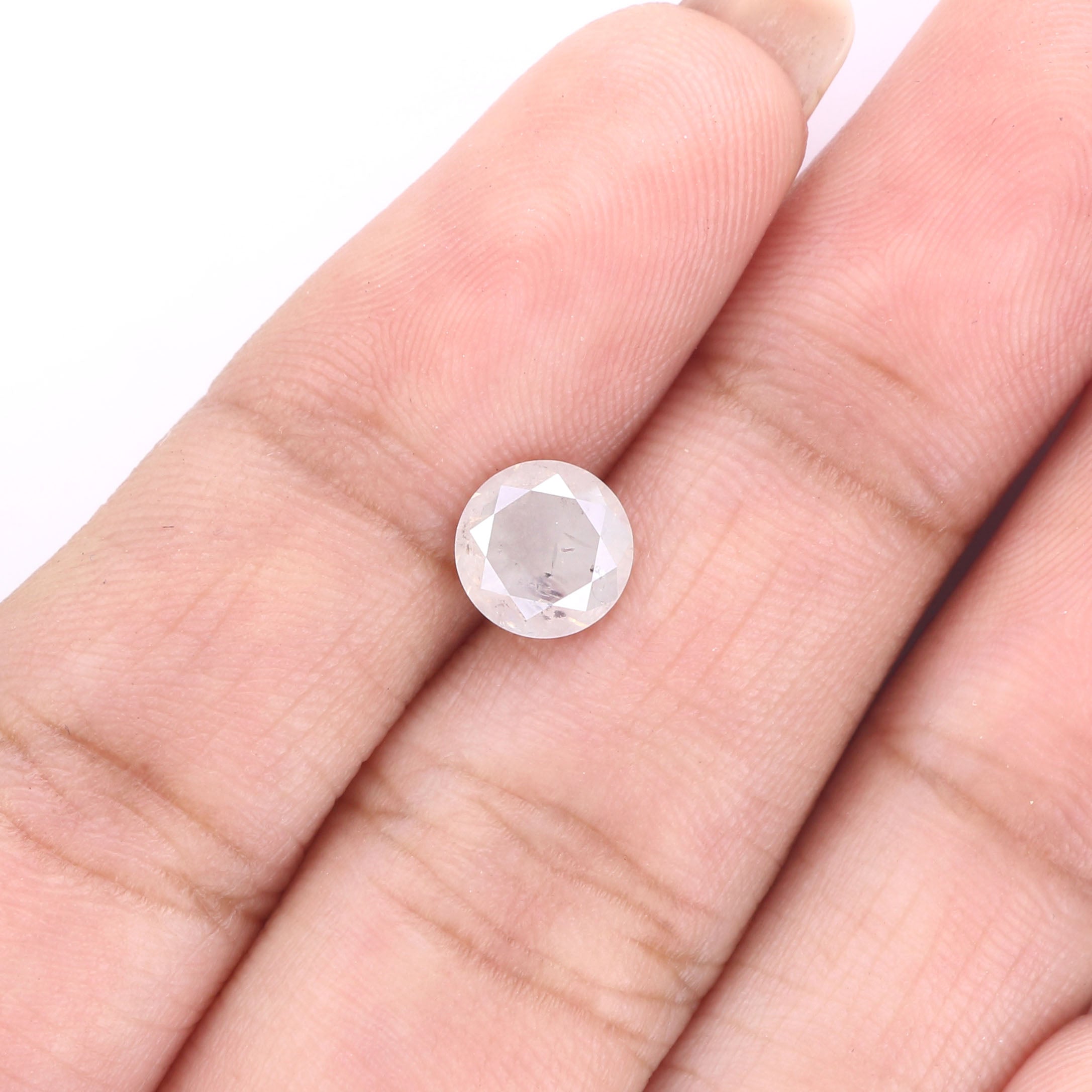 1.16 CT Natural Loose Round Shape Diamond Grey Color Round Cut Diamond 6.45 MM Natural Loose Diamond Round Brilliant Cut Diamond LQ2293