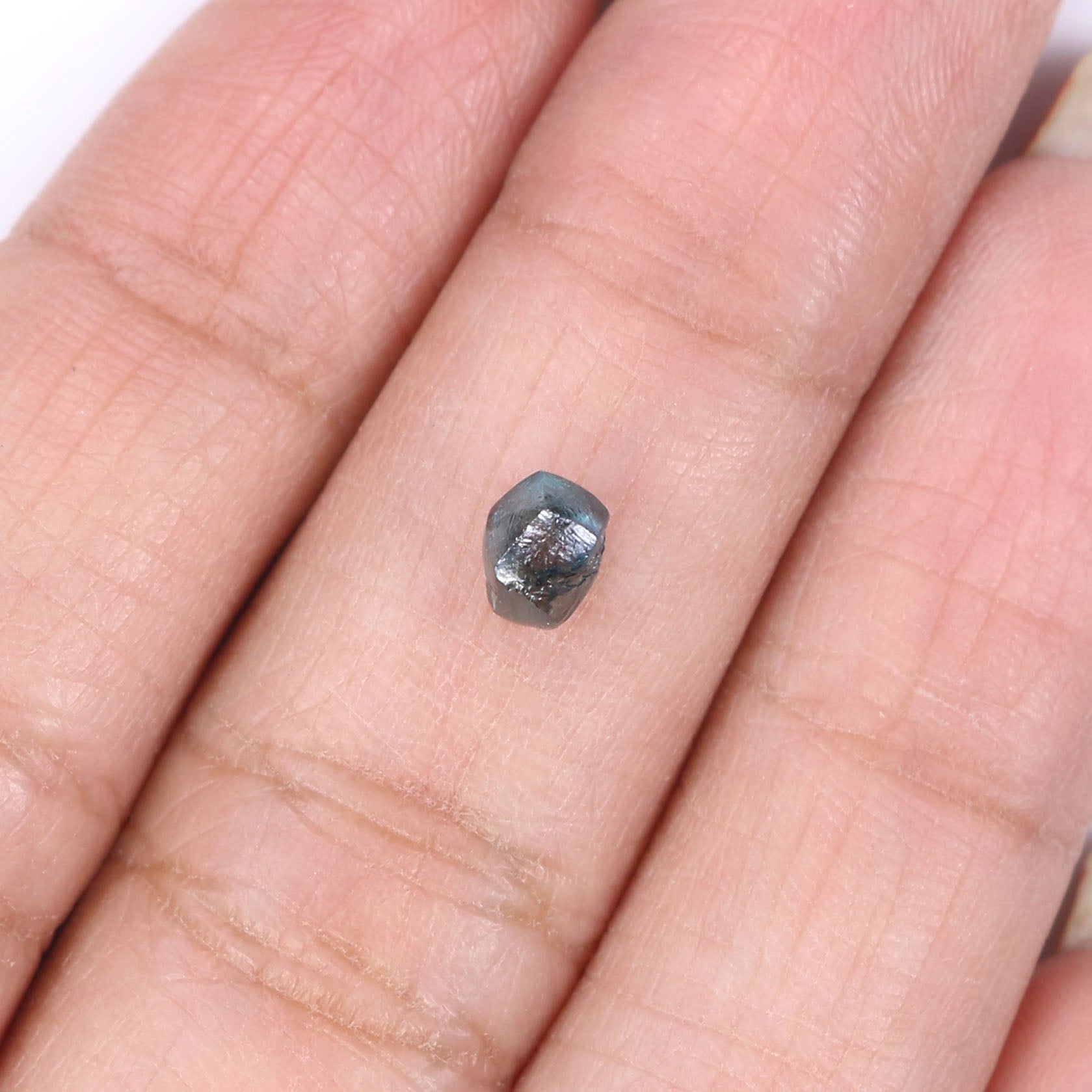 0.81 CT Natural Loose Rough Shape Diamond Blue Color Rough Cut Diamond 5.10 MM Natural Loose Blue Diamond Rough Irregular Cut Diamond QK2519