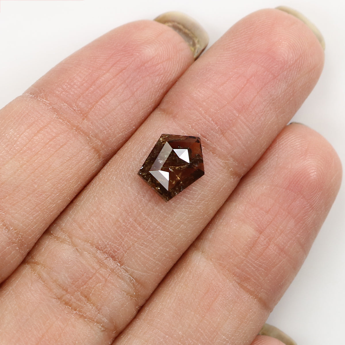 1.10 CT Natural Loose Shield Diamond Brown Color Shield Diamond Natural Loose Diamond 8.60 MM Shield Cut Diamond Shield Shape Diamond KQ1869