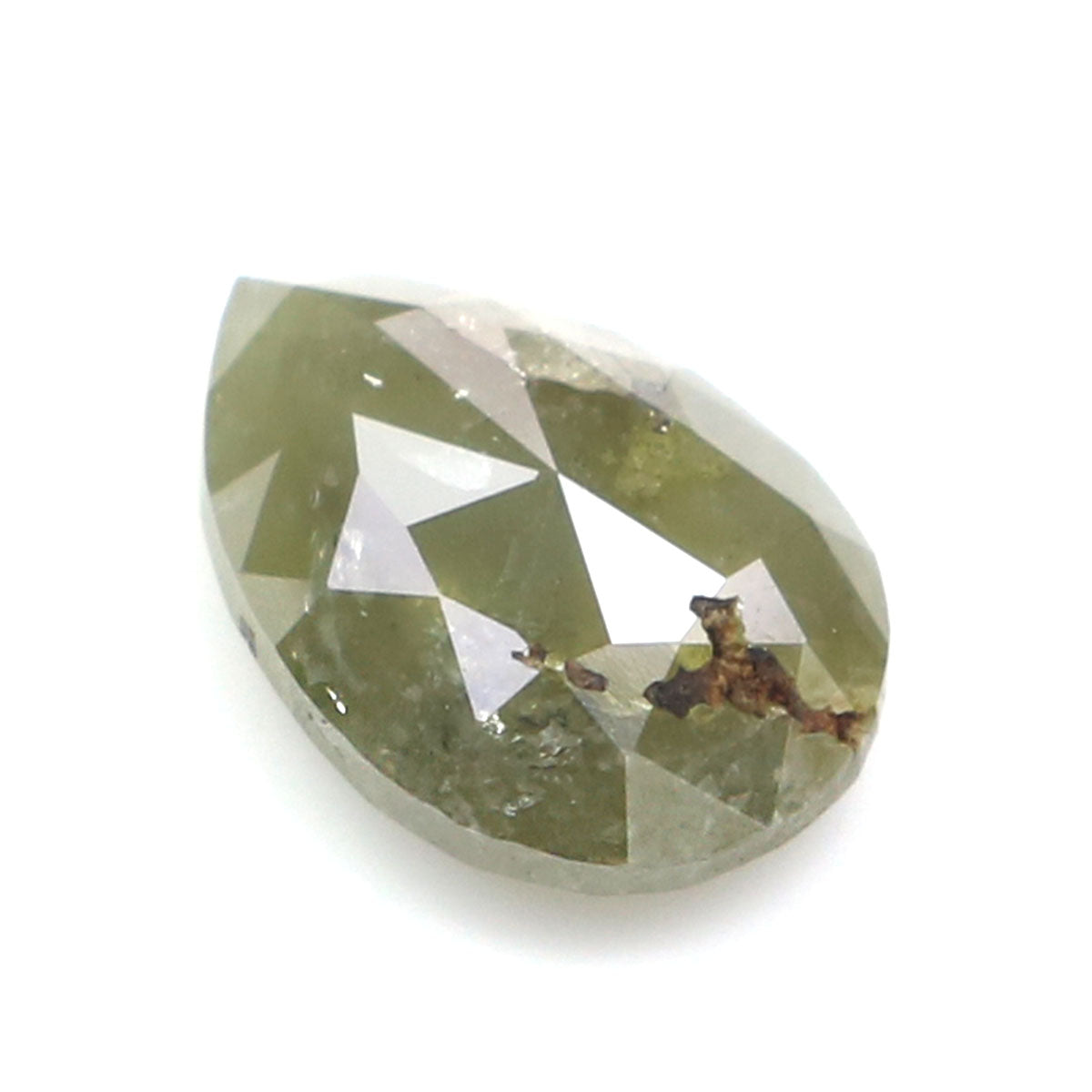 0.91 CT Natural Loose Pear Shape Diamond Green Color Pear Cut Diamond 7.65 MM Natural Loose Green Color Pear Brilliant Cut Diamond LQ9937