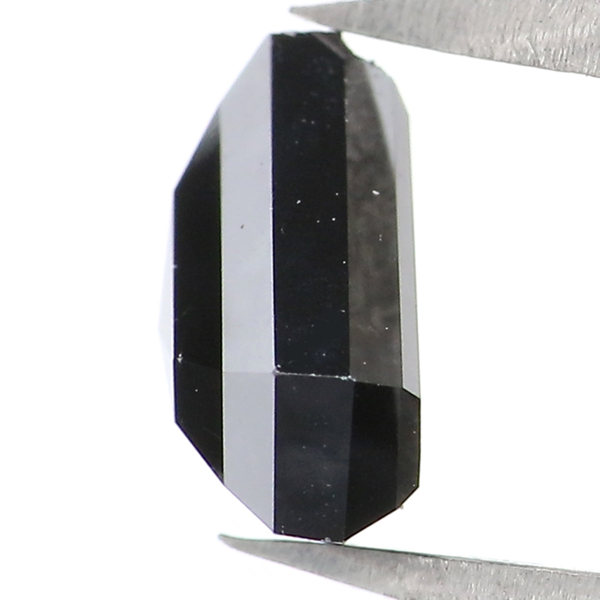 2.08 CT Natural Loose Shield Shape Diamond Black Color Shield Rose Cut Diamond 7.55 MM Natural Loose Shield Shape Black Color Diamond LQ9188