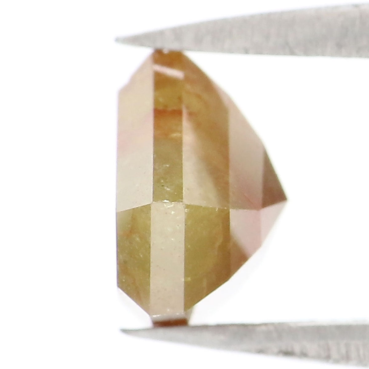 1.88 CT Natural Loose Shield Shape Diamond Yellow Color Shield Cut Diamond 6.80 MM Natural Brown Diamond Shield Rose Cut Diamond LQ9974