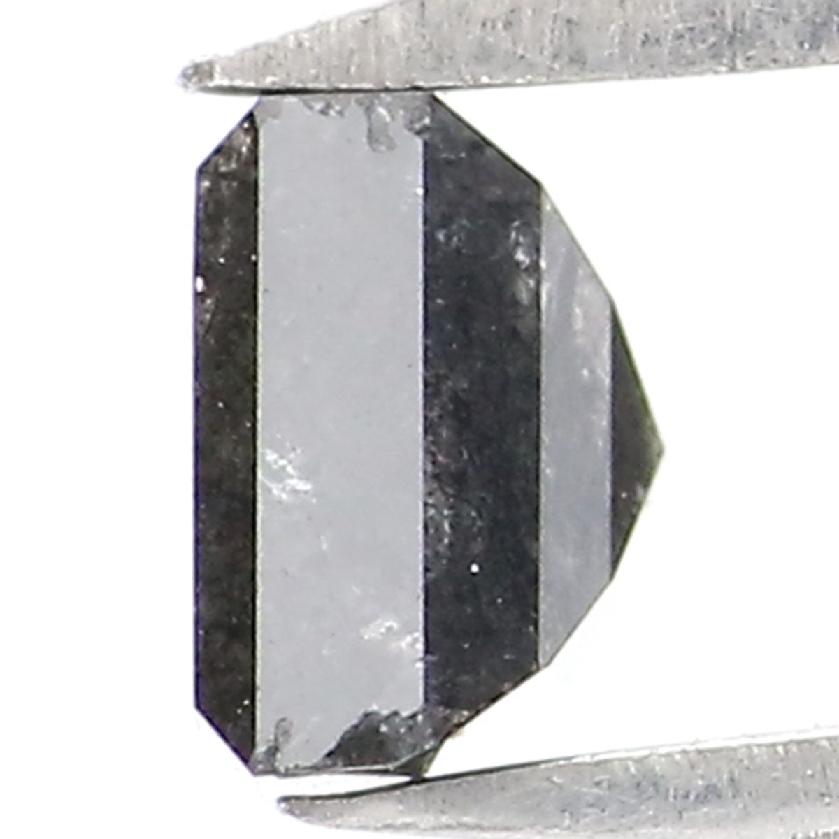 0.68 CT Natural Loose Antique Shape Diamond Salt And Pepper Antique Diamond 5.85 MM Natural Black Grey Color Antique Rose Cut Diamond LQ8188