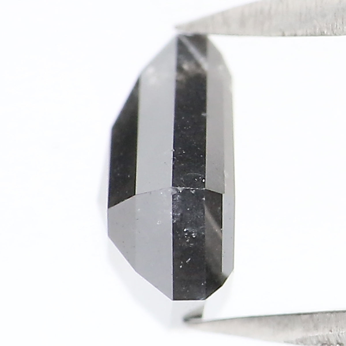 1.45 Ct Natural Loose Shield Diamond Black Color Shield Cut Diamond 6.70 MM Natural Loose Diamond Black Color Shield Rose Cut Diamond LQ154