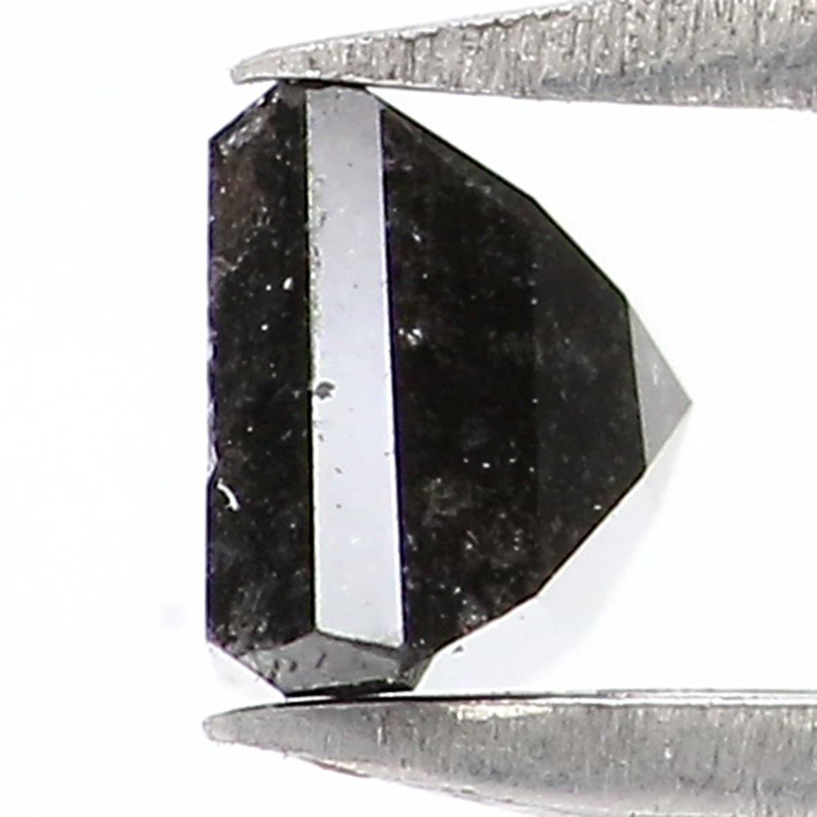 0.67 CT Natural Loose Antique Shape Diamond Salt And Pepper Antique Diamond 6.00 MM Natural Black Grey Color Antique Rose Cut Diamond LQ6534