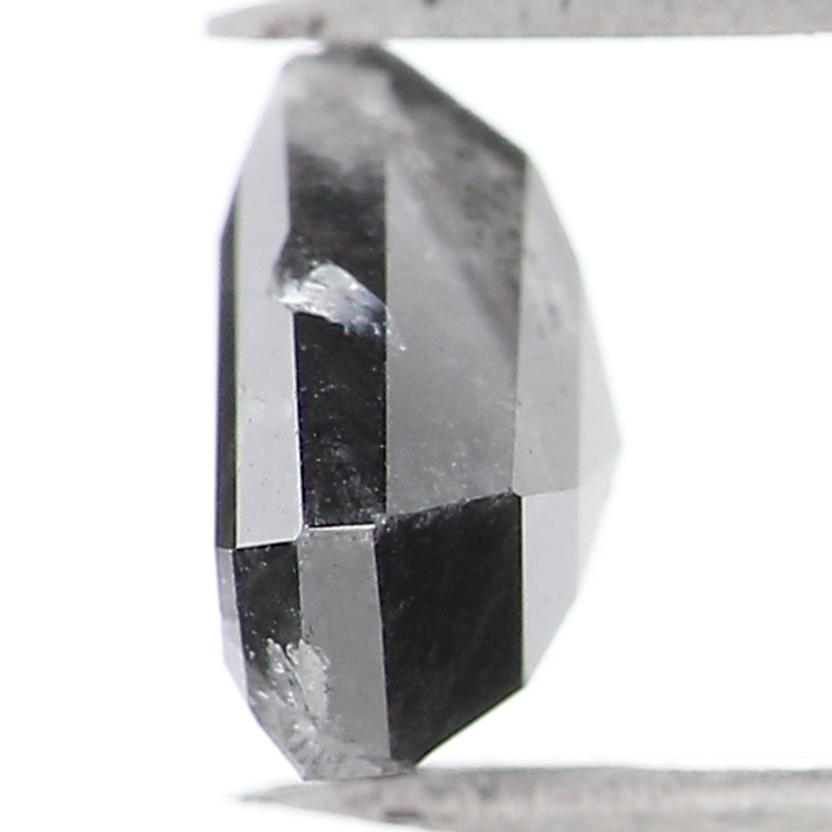 0.63 Ct Natural Loose Shield Shape Diamond Salt And Pepper Shield Cut Diamond 4.80 MM Natural Black Color Shield Rose Cut Diamond LQ1020