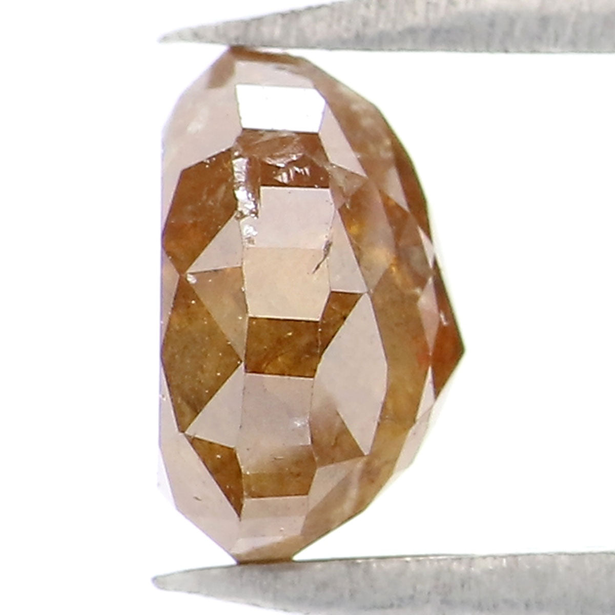 1.08 CT Natural Loose Pear Shape Diamond Brown Color Pear Cut Diamond 6.30 MM Natural Loose Brown Color Diamond Pear Rose Cut Diamond KQ2505