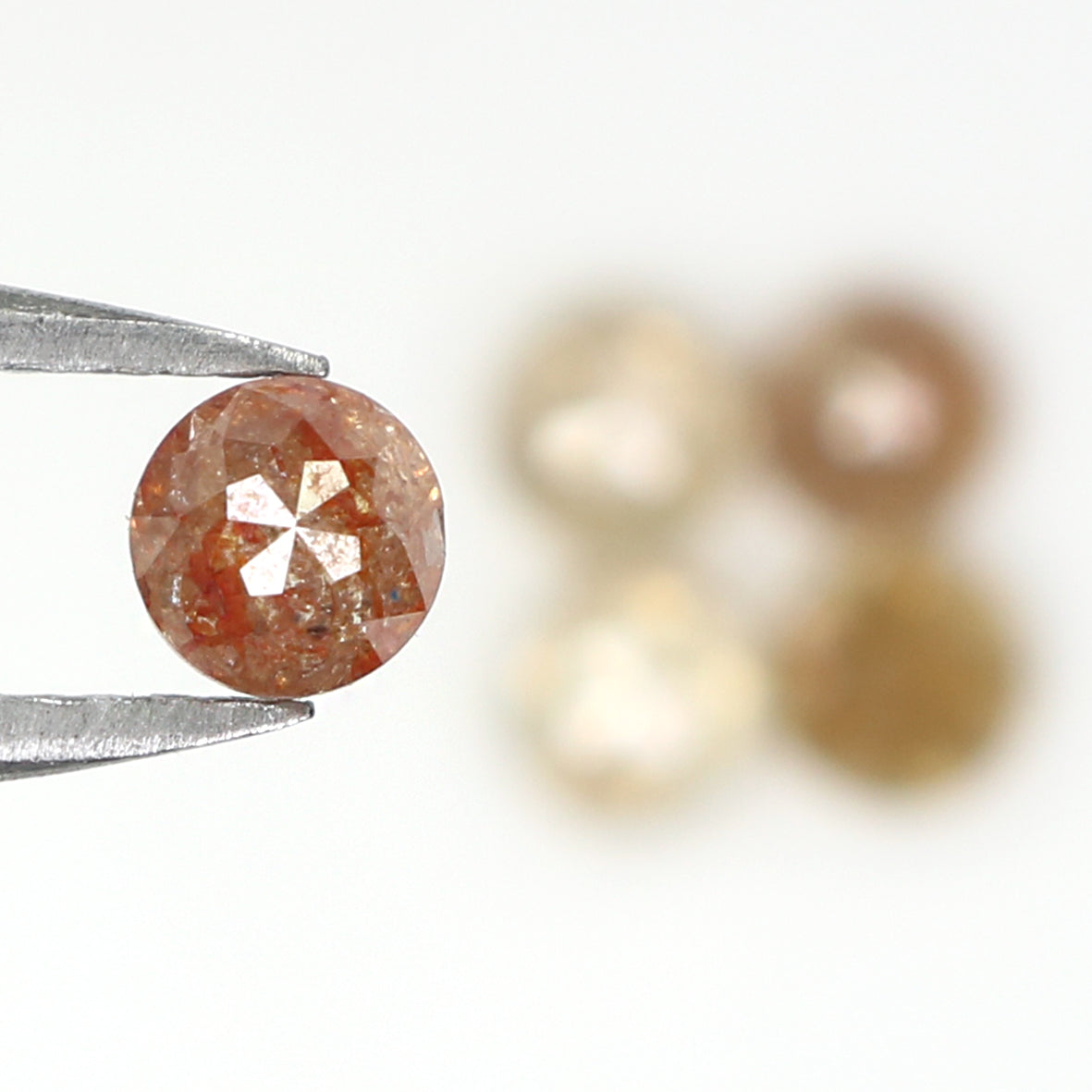 1.37 CT Natural Loose Round Rose Cut Diamond Brown Color Round Shape Diamond 3.50 MM Natural Loose Grey Color Round Rose Cut Diamond LQ1702