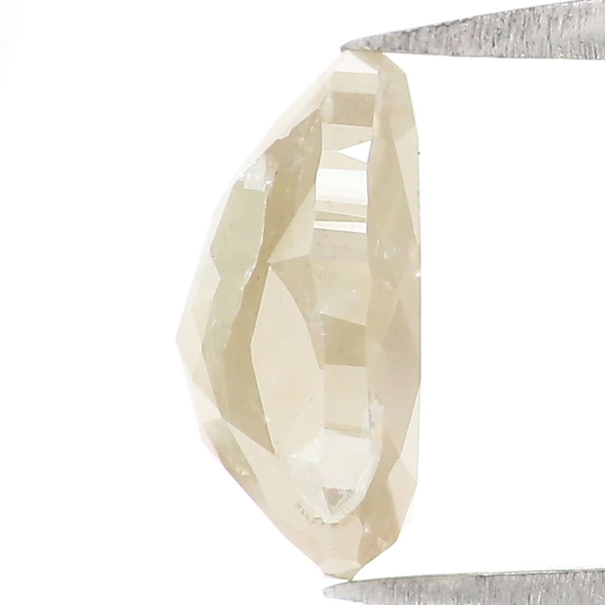 Natural Loose Pear Diamond White Grey Color 1.30 CT 7.77 MM Pear Shape Rose Cut Diamond L511