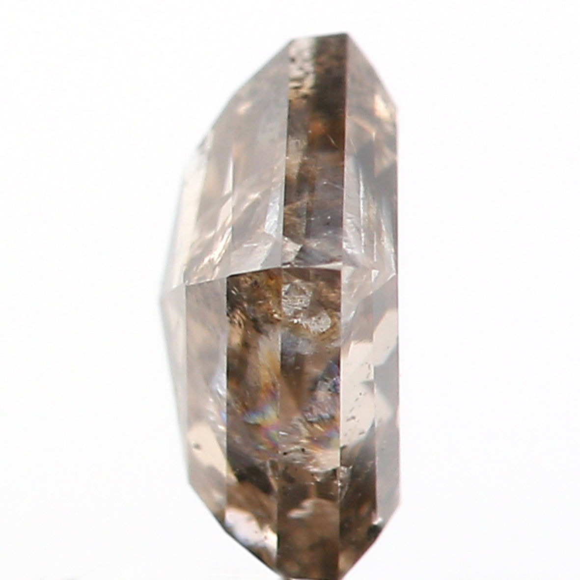 0.63 Ct Natural Loose Pentagon Shape Diamond Brown Color Pentagon Cut Diamond 5.70 MM Natural Brown Diamond Pentagon Rose Cut Diamond LQ044