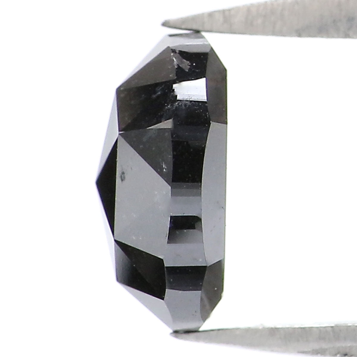 1.31 CT Natural Loose Oval Shape Diamond Black Oval Rose Cut Diamond 7.10 MM Natural Loose Black Color Oval Shape Rose Cut Diamond LQ7596