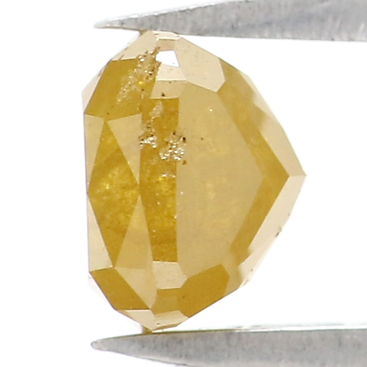 0.94 CT Natural Loose Cushion Shape Diamond Yellow Color Cushion Diamond 5.30 MM Natural Yellow Color Cushion Brilliant Cut Diamond LQ7242