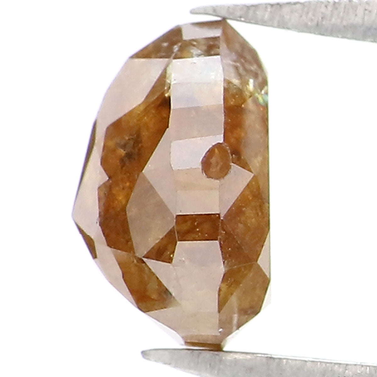 1.08 CT Natural Loose Pear Shape Diamond Brown Color Pear Cut Diamond 6.30 MM Natural Loose Brown Color Diamond Pear Rose Cut Diamond KQ2505