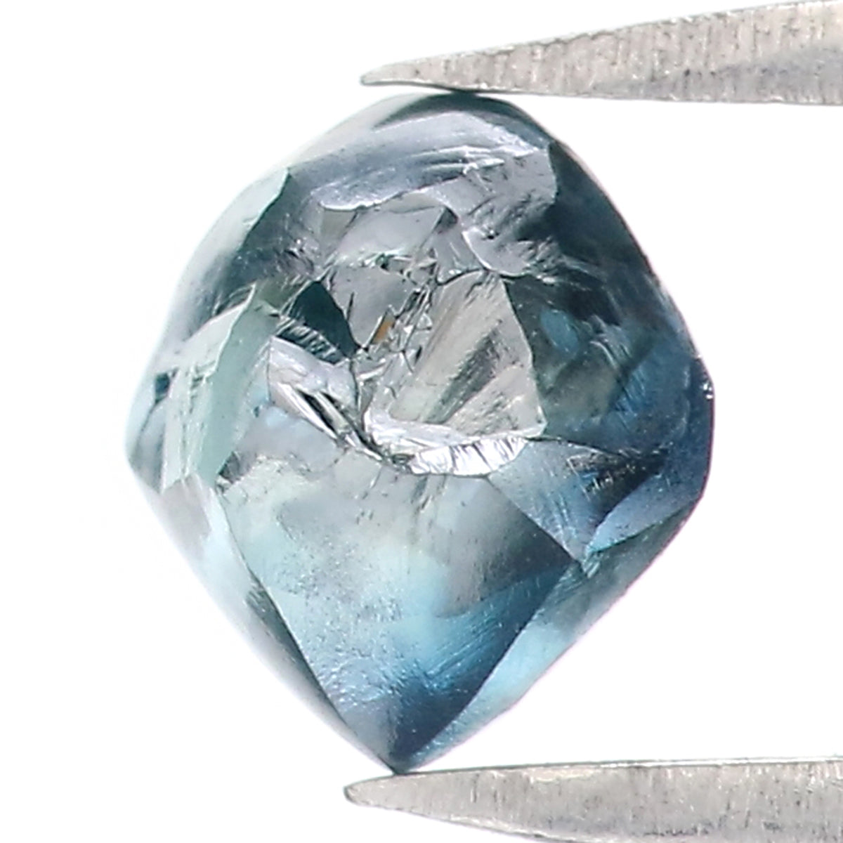 0.91 CT Natural Loose Rough Shape Diamond Blue Color Rough Cut Diamond 5.75 MM Natural Loose Blue Diamond Rough Irregular Cut Diamond QL2239