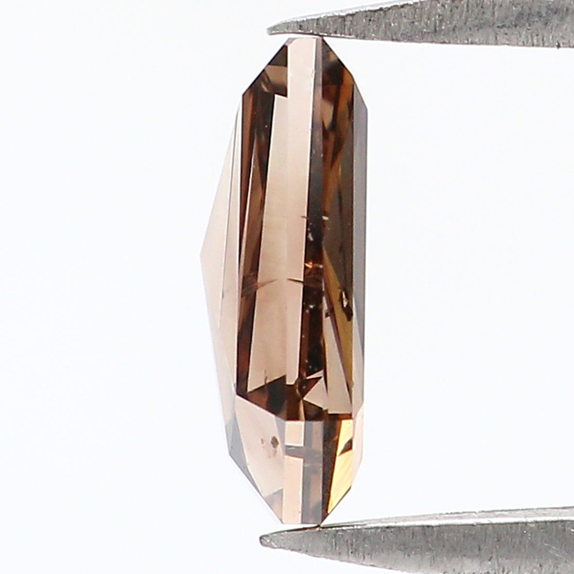 0.86 CT Natural Loose Coffin Cut Diamond Dark Brown Color Coffin Shape Diamond 7.20 MM Natural Loose Diamond Coffin Rose Cut Diamond QL6459