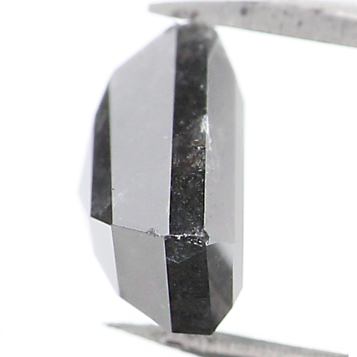 0.63 Ct Natural Loose Shield Shape Diamond Salt And Pepper Shield Cut Diamond 4.80 MM Natural Black Color Shield Rose Cut Diamond LQ1020