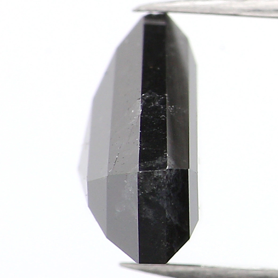 1.97 Ct Natural Loose Shield Shape Diamond Salt And Pepper Shield Cut Diamond 7.30 MM Black Gray Color Shield Shape Rose Cut Diamond QL700