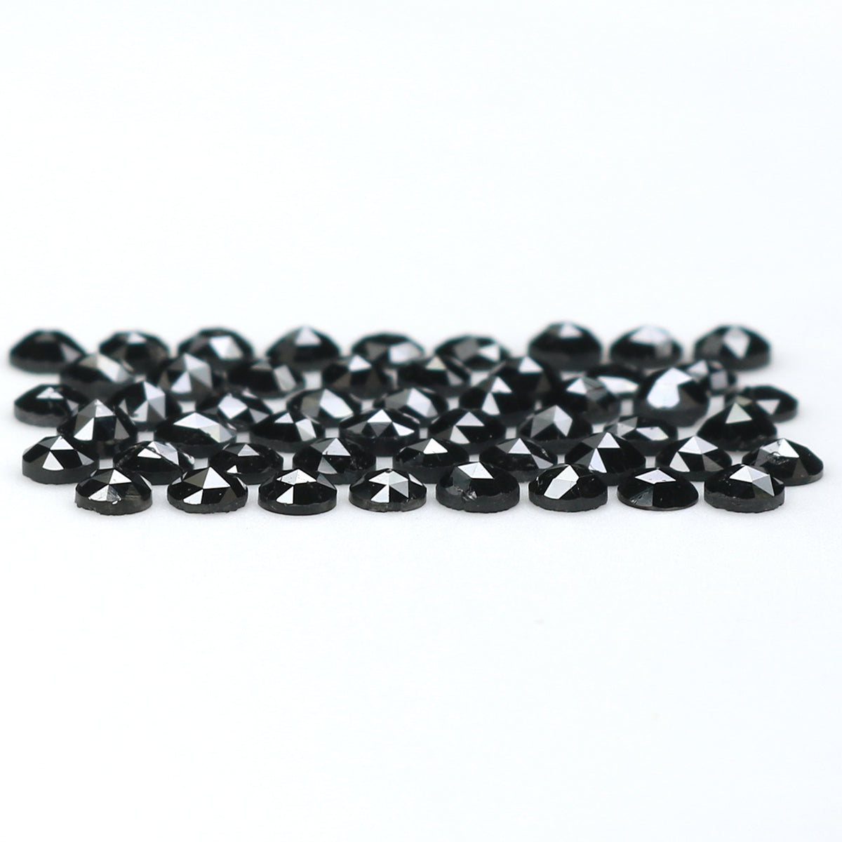 2.71 CT Natural Loose Round Rose Cut Diamond Black Color Round Shape Diamond 2.30 MM Natural Loose Black Color Round Rose Cut Diamond LQ1802