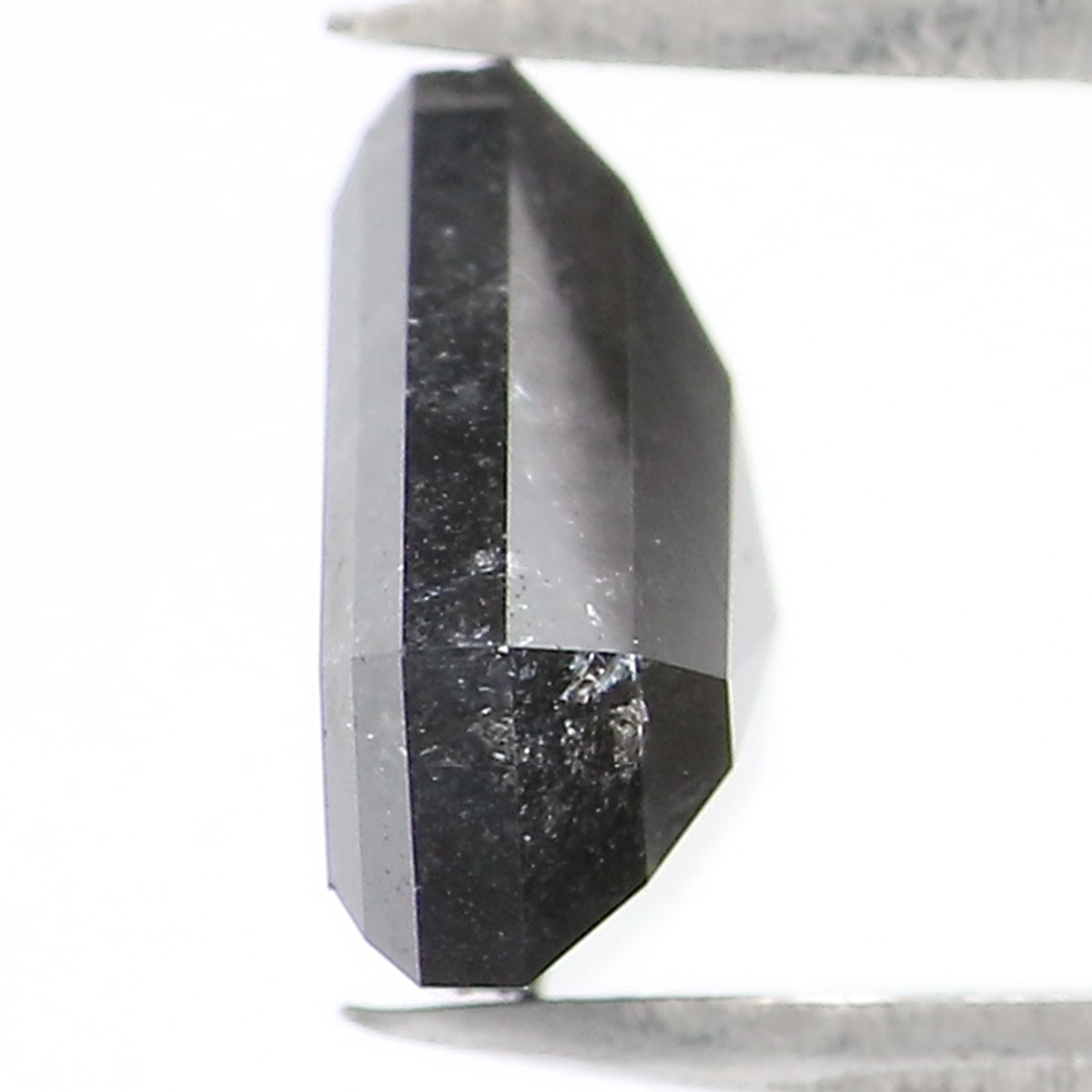 1.45 Ct Natural Loose Shield Diamond Black Color Shield Cut Diamond 6.70 MM Natural Loose Diamond Black Color Shield Rose Cut Diamond LQ154