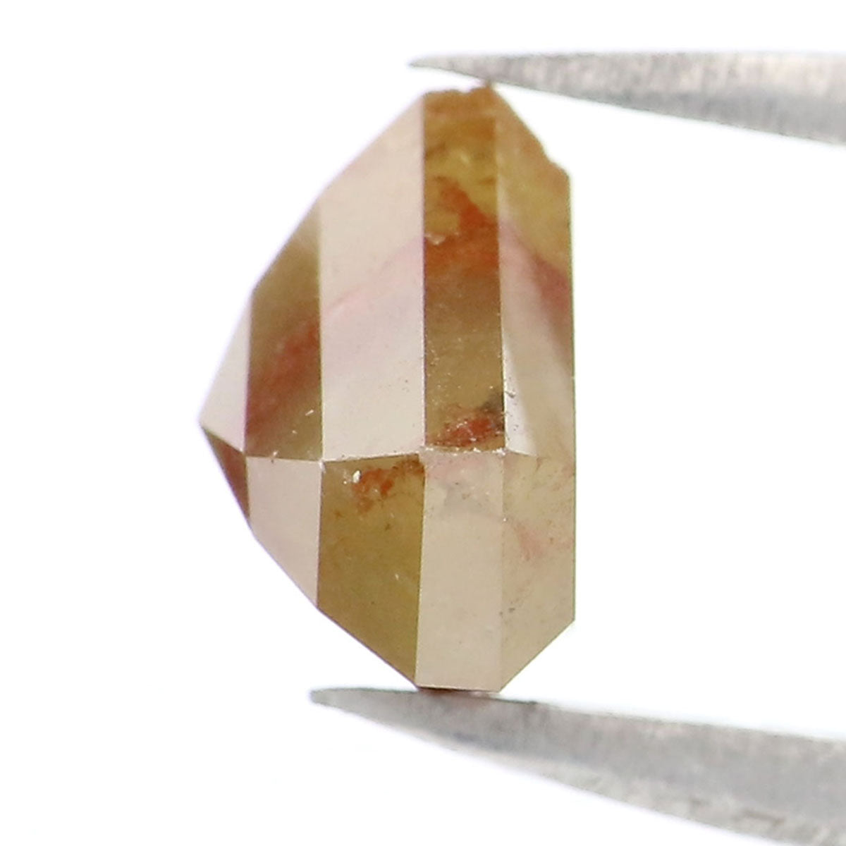 1.88 CT Natural Loose Shield Shape Diamond Yellow Color Shield Cut Diamond 6.80 MM Natural Brown Diamond Shield Rose Cut Diamond LQ9974