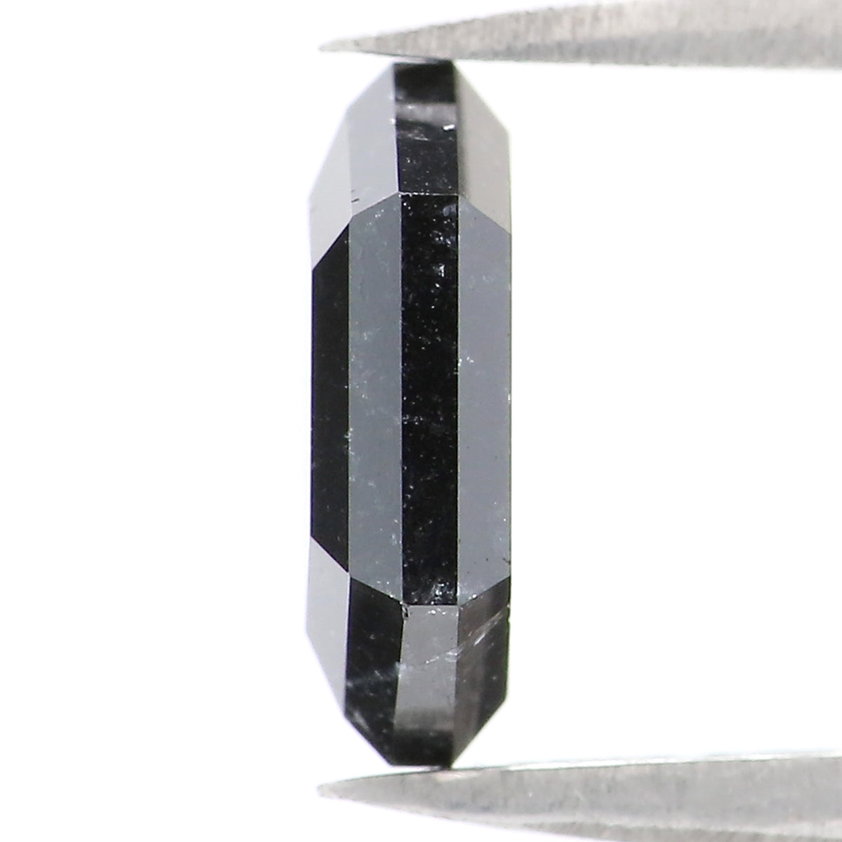 1.97 CT Natural Loose Hexagon Shape Diamond Black Color Hexagon Cut Diamond 9.25 MM Natural Black Color Hexagon Rose Cut Diamond LQ9328