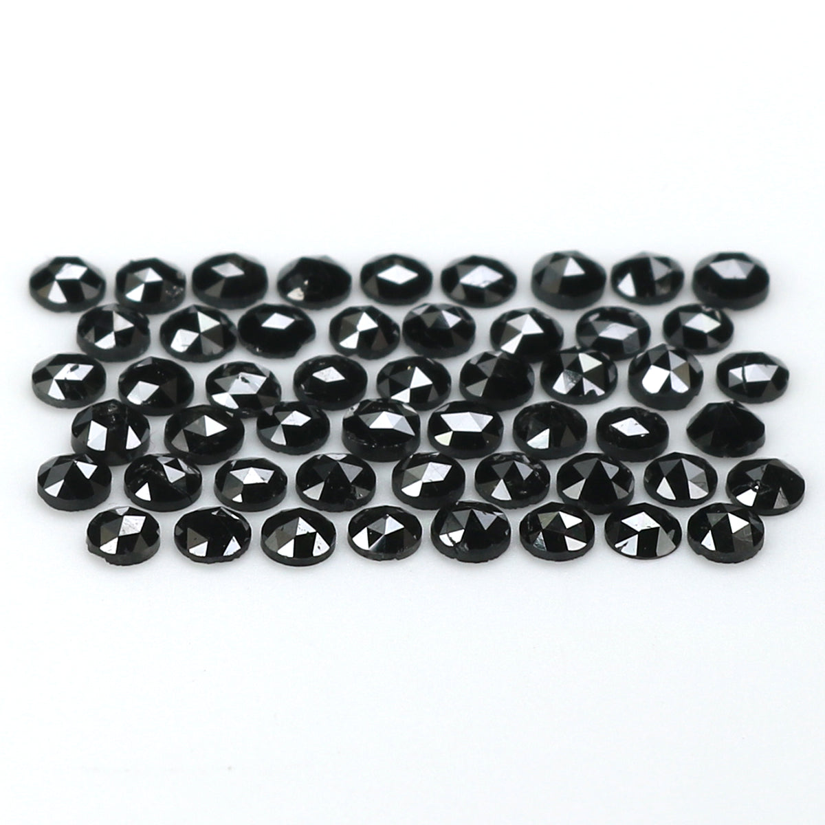 2.71 CT Natural Loose Round Rose Cut Diamond Black Color Round Shape Diamond 2.30 MM Natural Loose Black Color Round Rose Cut Diamond LQ1802