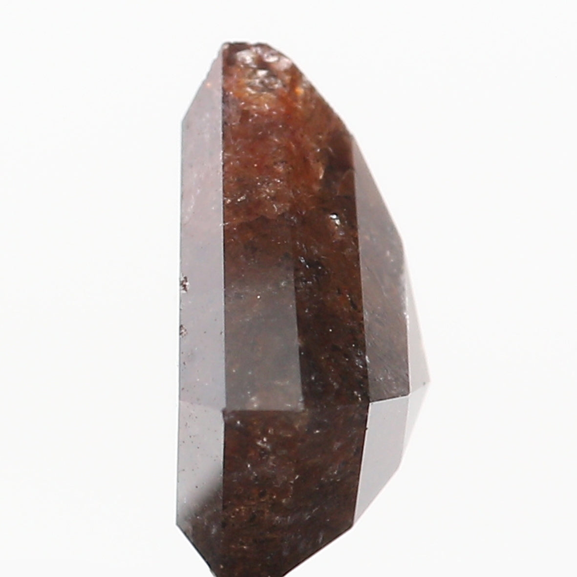 1.80 Ct Natural Loose Diamond Shield Brown Black Color 8.24 MM L9440