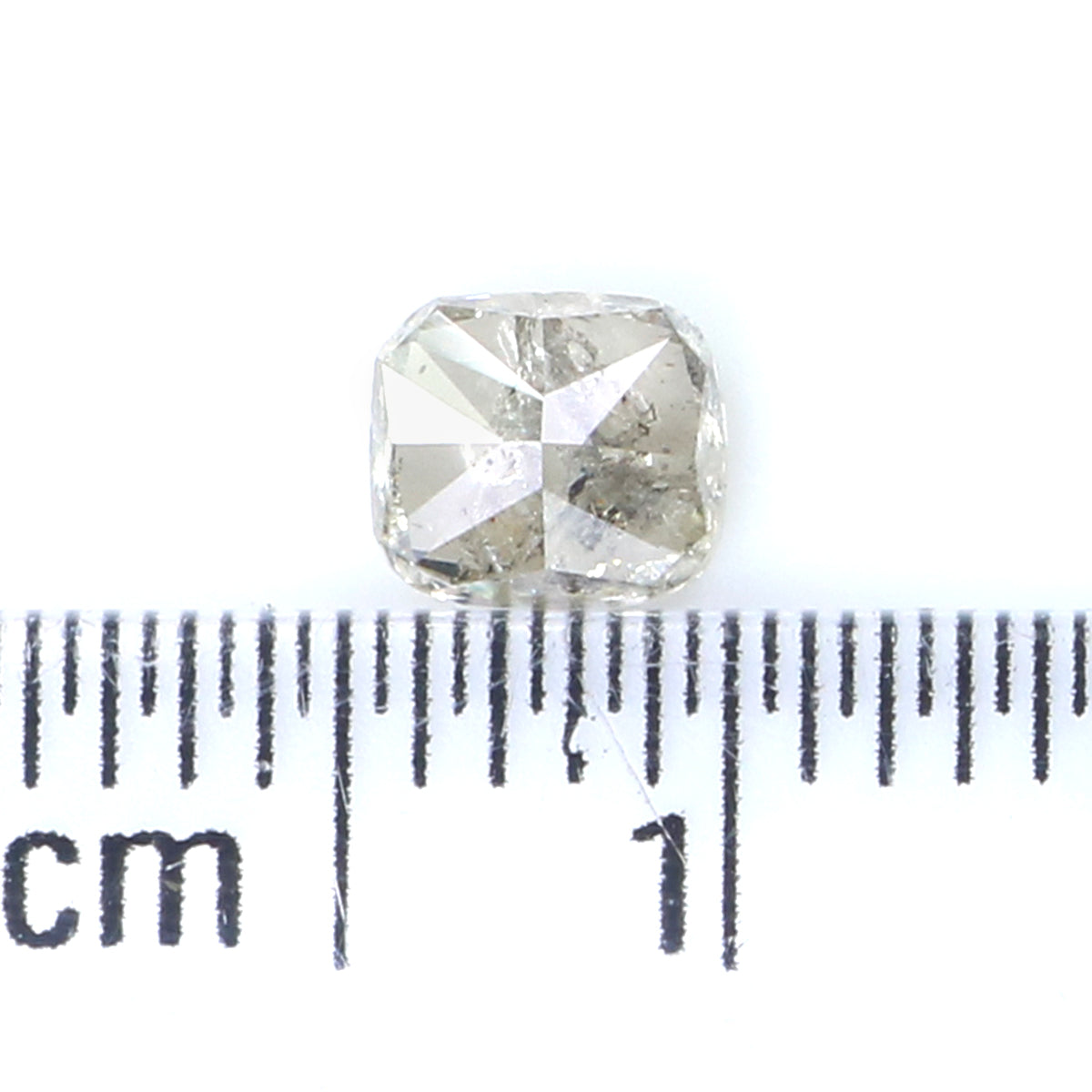 0.51 CT Natural Loose Cushion Shape Diamond Grey Color Cushion Cut Diamond 4.60 MM Natural Grey Color Cushion Brilliant Cut Diamond KQ1812