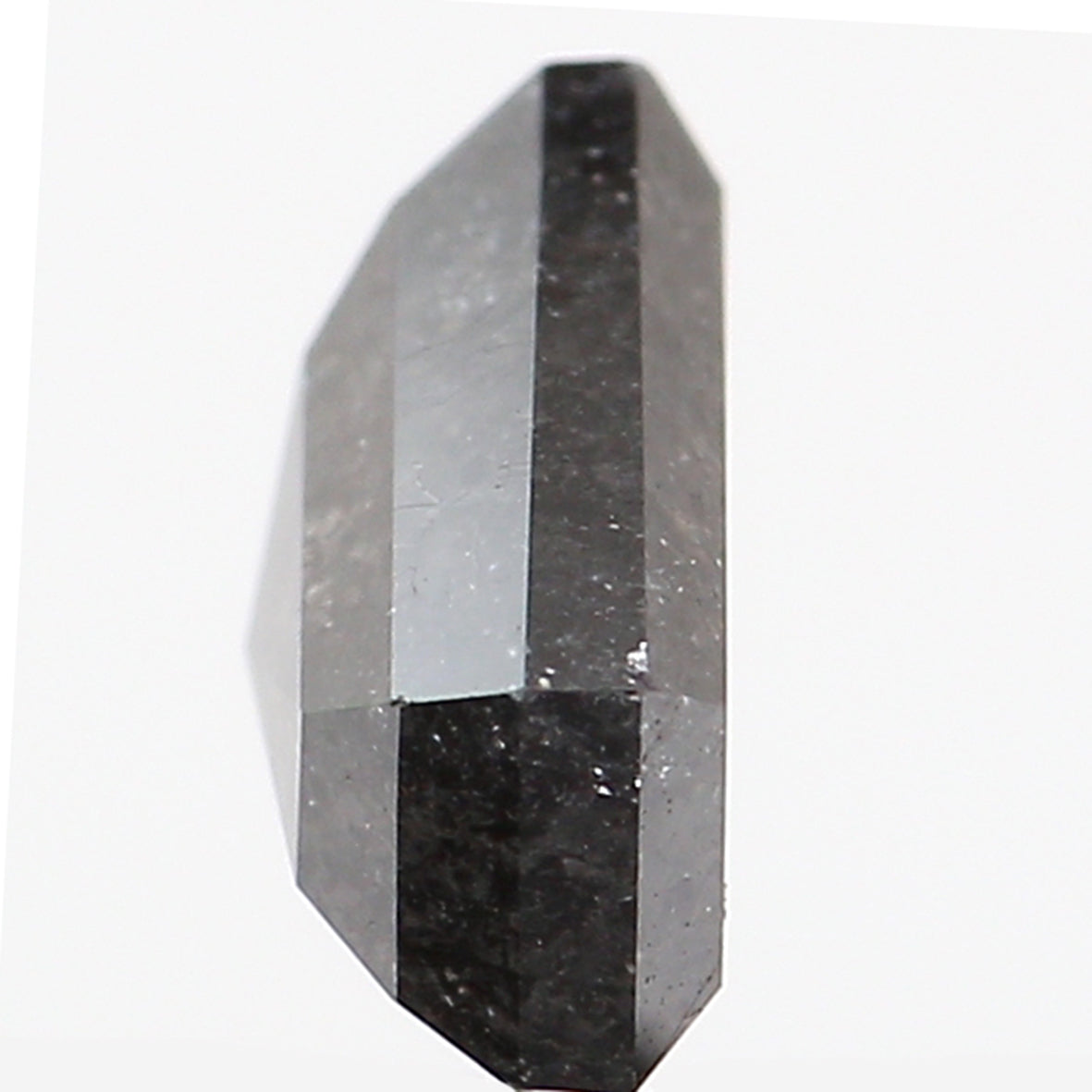 1.31 Ct Natural Loose Shield Shape Diamond Salt And Pepper Shield Cut Diamond 6.50 MM Black Gray Color Shield Shape Rose Cut Diamond QL254