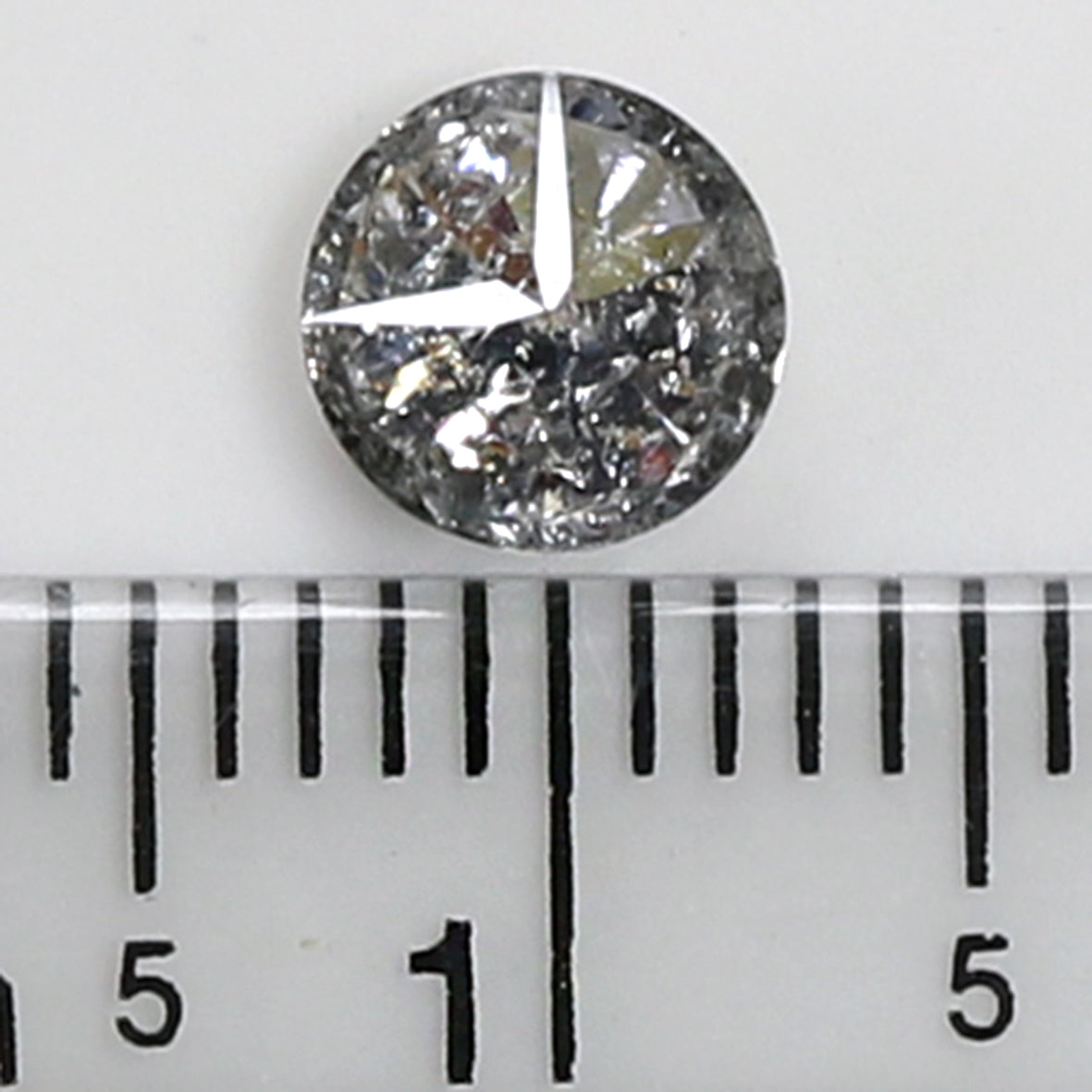 0.84 CT Natural Loose Round Shape Diamond Salt And Pepper Round Cut Diamond 5.80 MM Natural Loose Diamond Round Brilliant Cut Diamond LQ8171