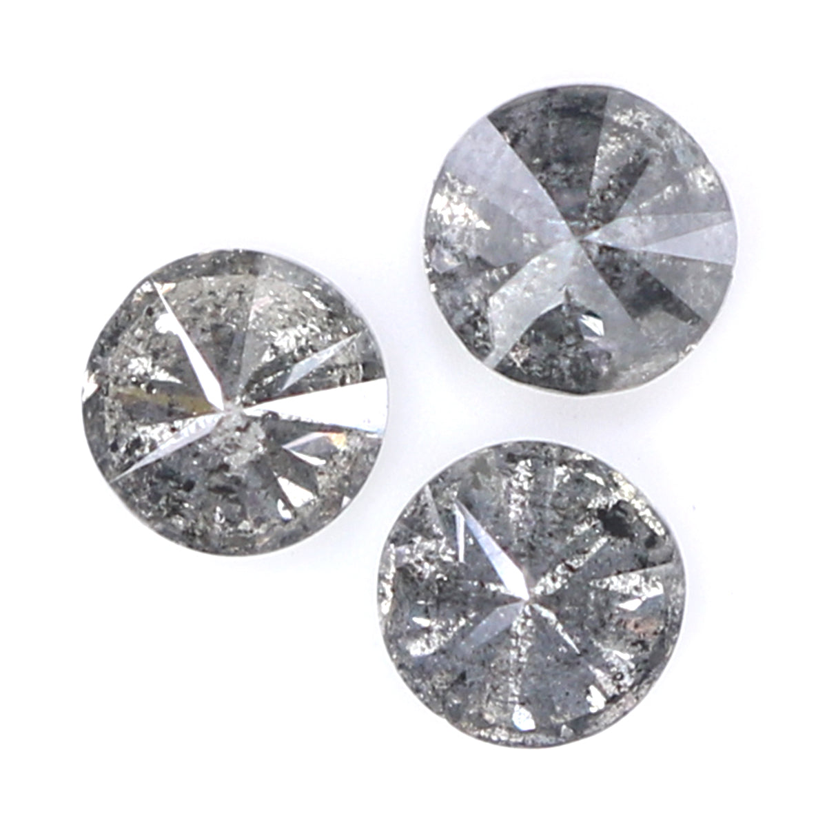 0.65 CT Natural Loose Round Shape Diamond Salt And Pepper Round Cut Diamond 3.60 MM Natural Loose Diamond Round Brilliant Cut Diamond LQ9080