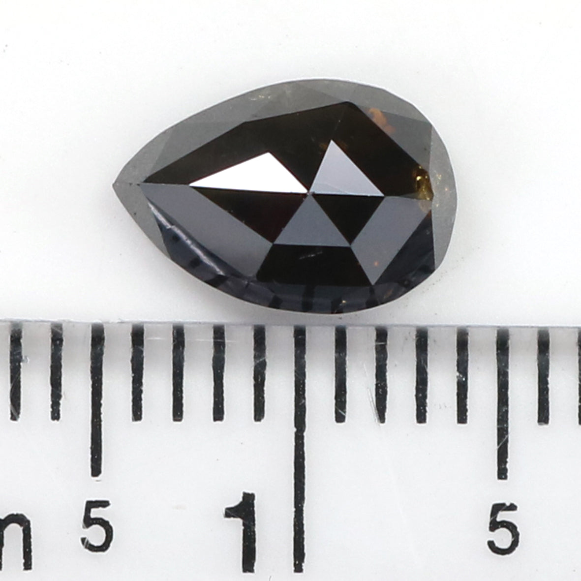 1.25 Ct Natural Loose Pear Shape Diamond Dark Brown Color Pear Cut Diamond 8.55 MM Natural Brown Color Pear Brilliant Cut Diamond LQ8238