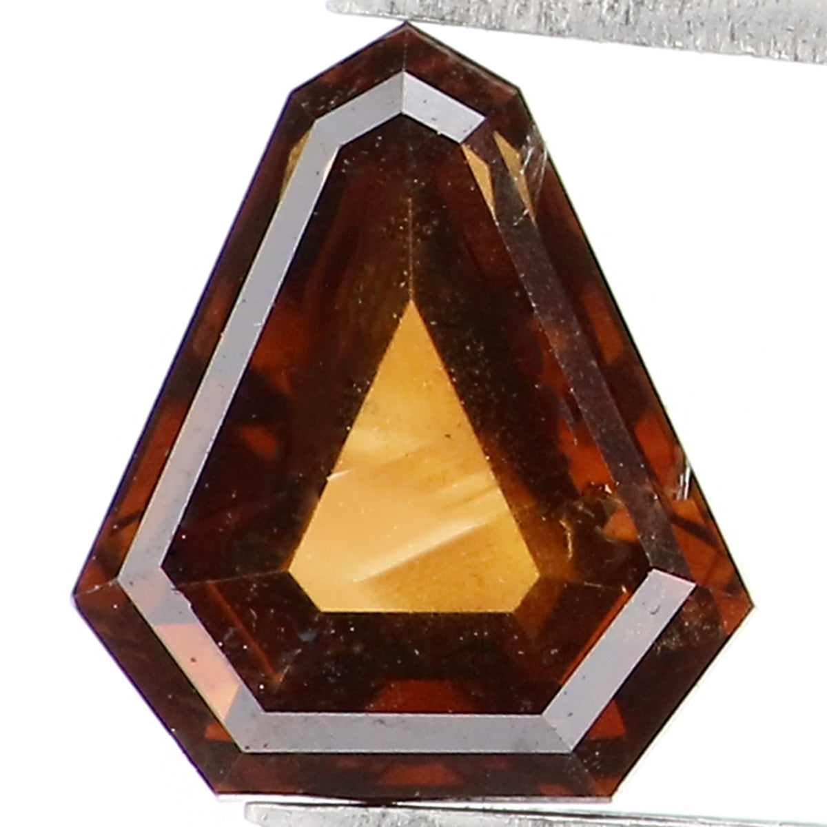 0.72 CT Natural Loose Shield Shape Diamond Brown Color Shield Cut Diamond 6.50 MM Natural Loose Brown Diamond Shield Rose Cut Diamond QL1622