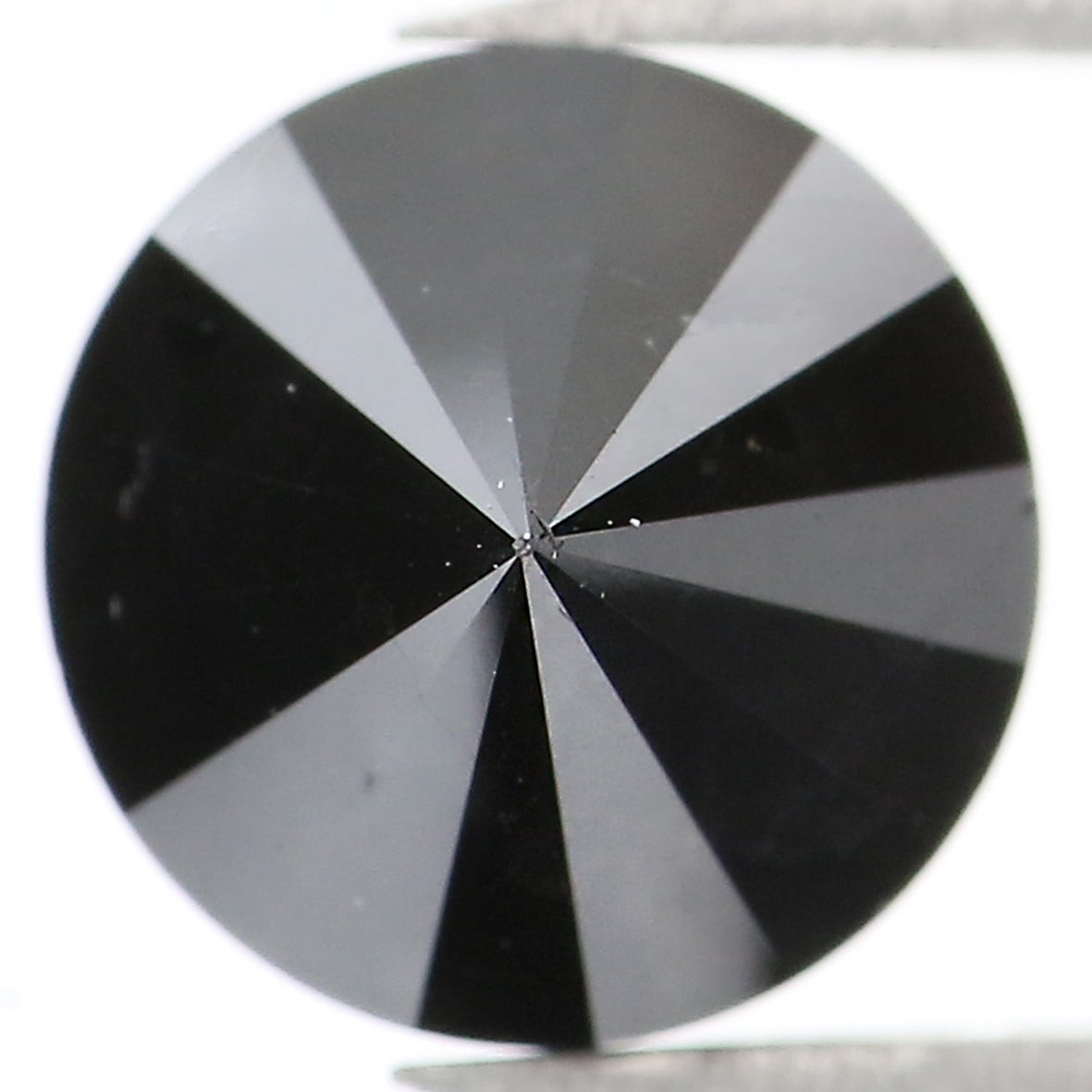 2.90 Ct Natural Loose Round Shape Diamond Black Color Round Cut Diamond 7.80 MM Natural Black Diamond Round Brilliant Cut Diamond LQ1854