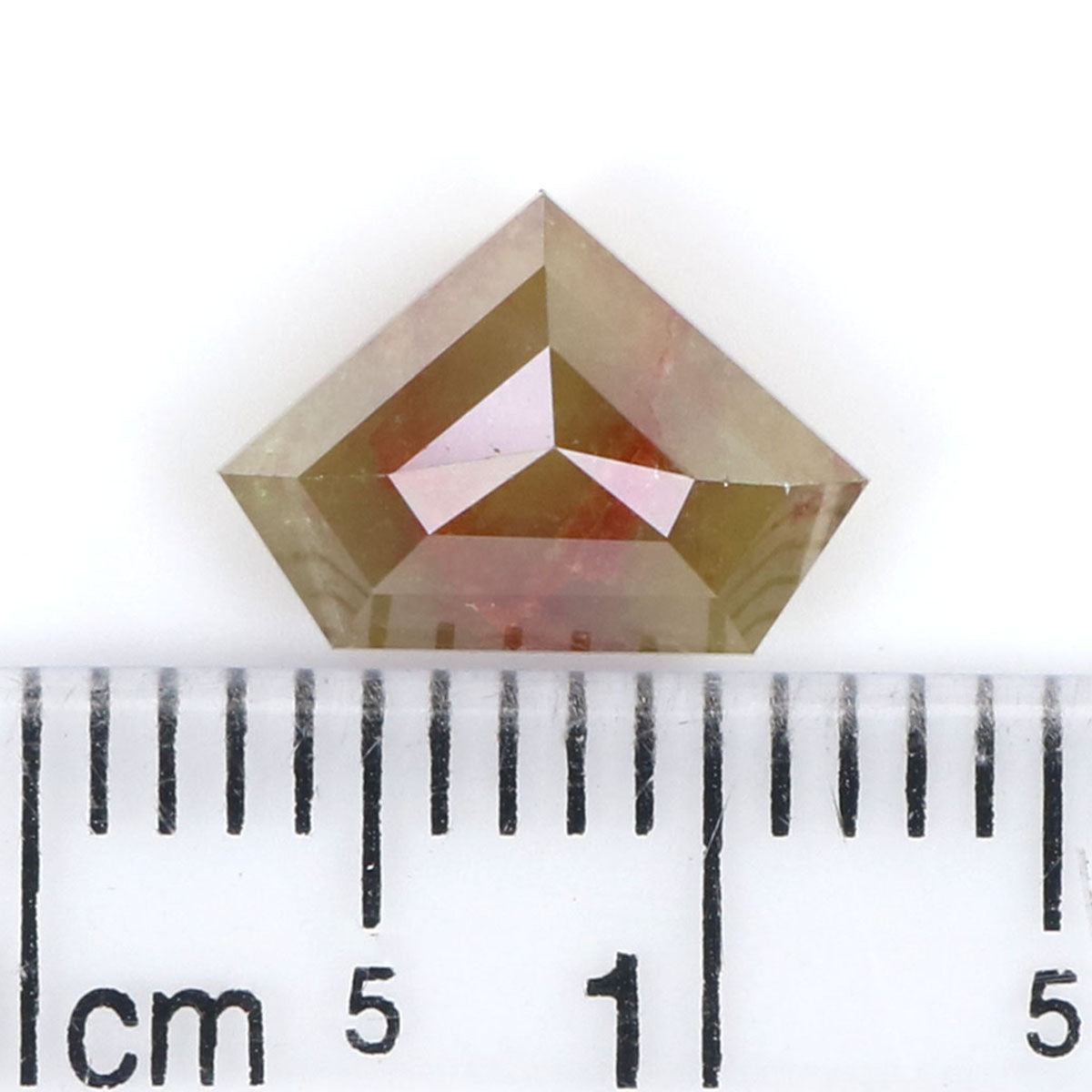 1.88 CT Natural Loose Shield Shape Diamond Yellow Color Shield Cut Diamond 6.80 MM Natural Brown Diamond Shield Rose Cut Diamond LQ9974