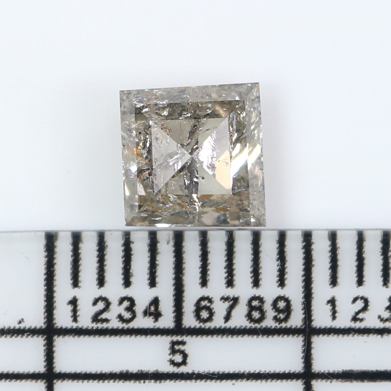 1.05 CT Natural Loose Square Shape Diamond White - H Square Cut Diamond 5.60 MM Natural Loose White Diamond Square Rose Cut Diamond LQ2580