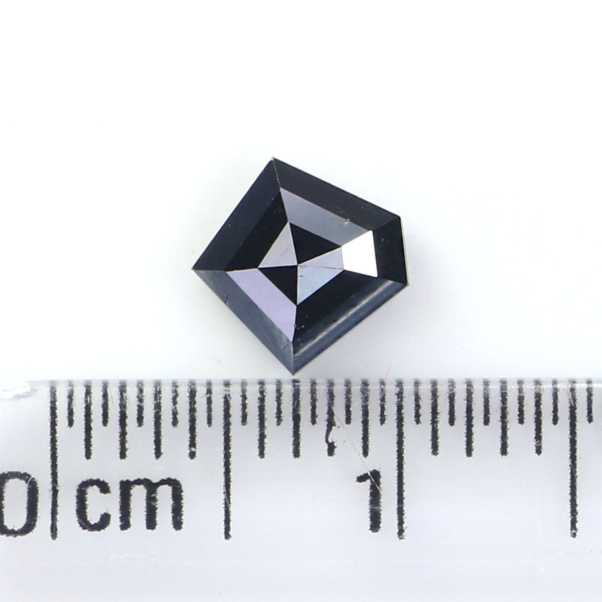 Natural Loose Pentagon Diamond Black Color 0.70 CT 6.25 MM Pentagon Shape Rose Cut Diamond L9764