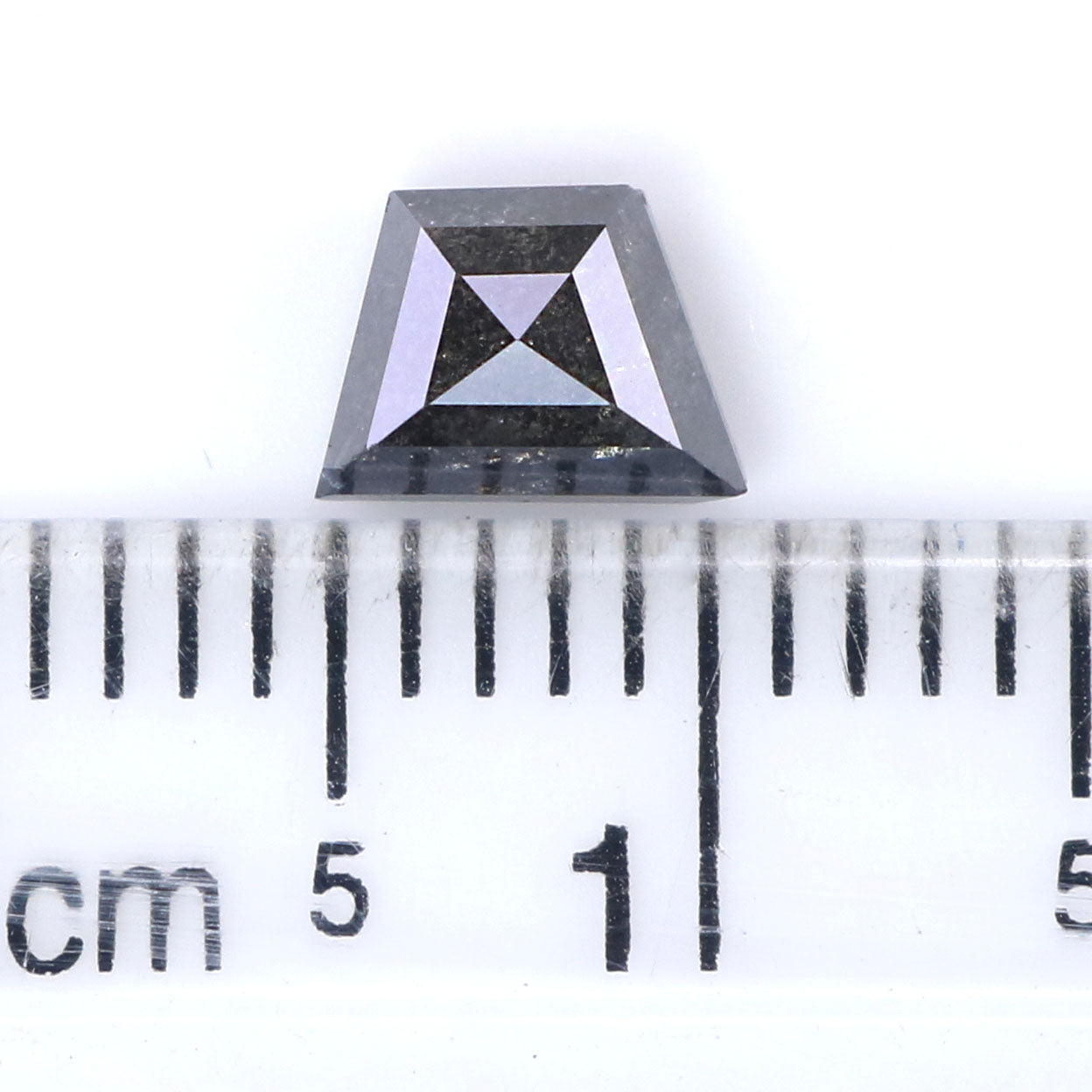 0.68 CT Natural Loose Antique Shape Diamond Salt And Pepper Antique Diamond 5.85 MM Natural Black Grey Color Antique Rose Cut Diamond LQ8188