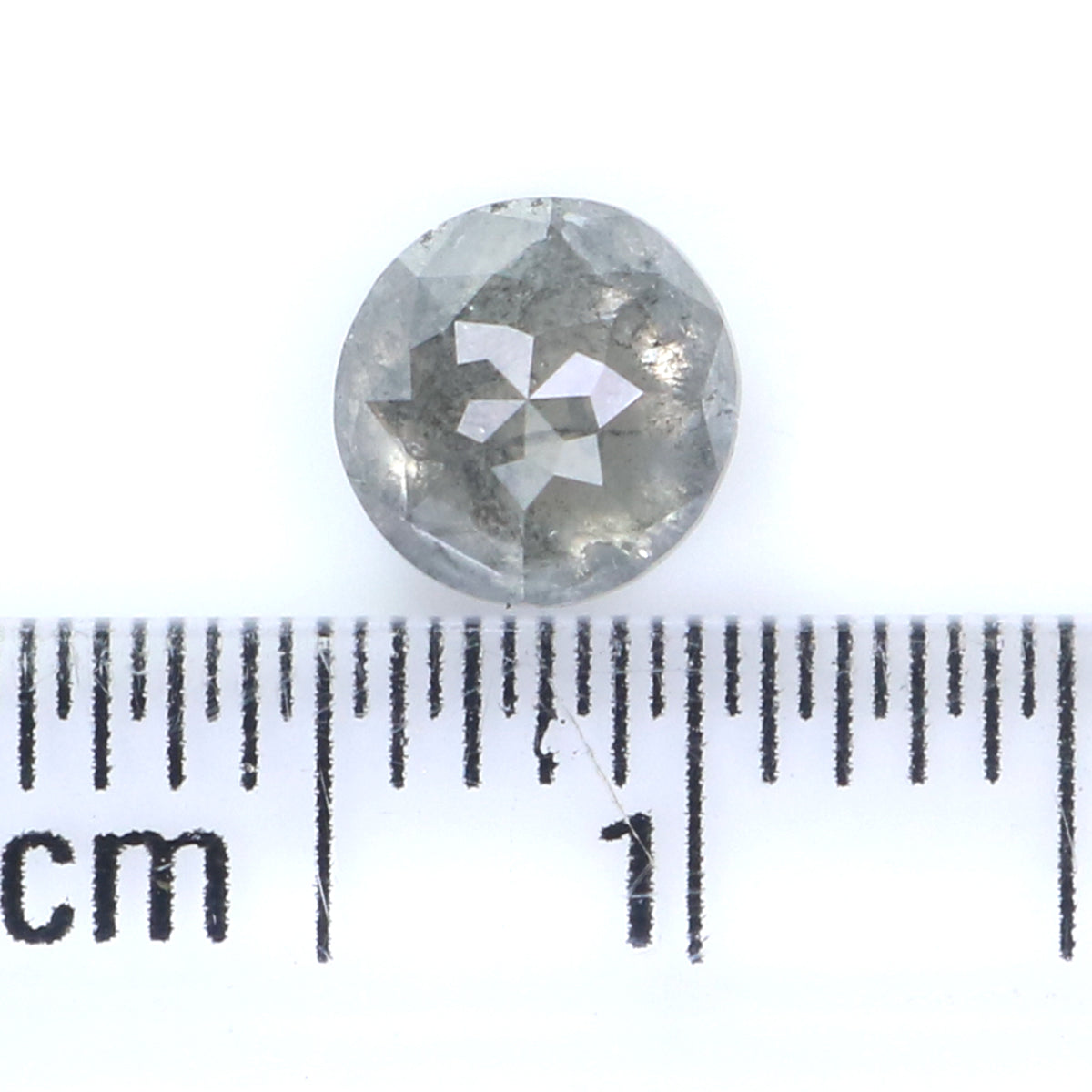 0.82 CT Natural Loose Round Rose Cut Diamond Salt And Pepper Round Shape Diamond 5.45 MM Natural Loose Diamond Round Rose Cut Diamond LQ2393