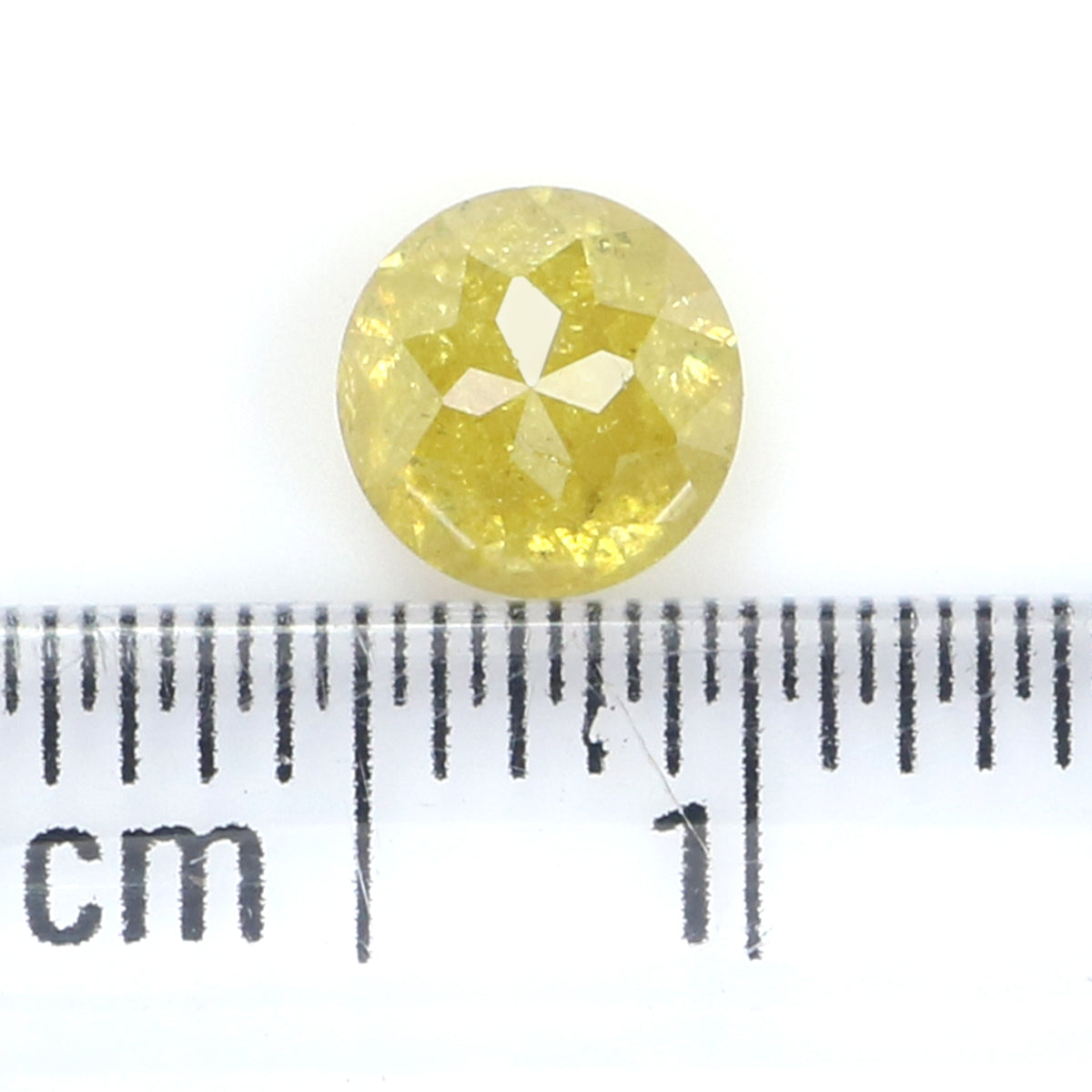 0.75 CT Natural Loose Round Rose Cut Diamond Yellow Color Round Shape Diamond 5.30 MM Natural Yellow Color Round Rose Cut Diamond LQ917