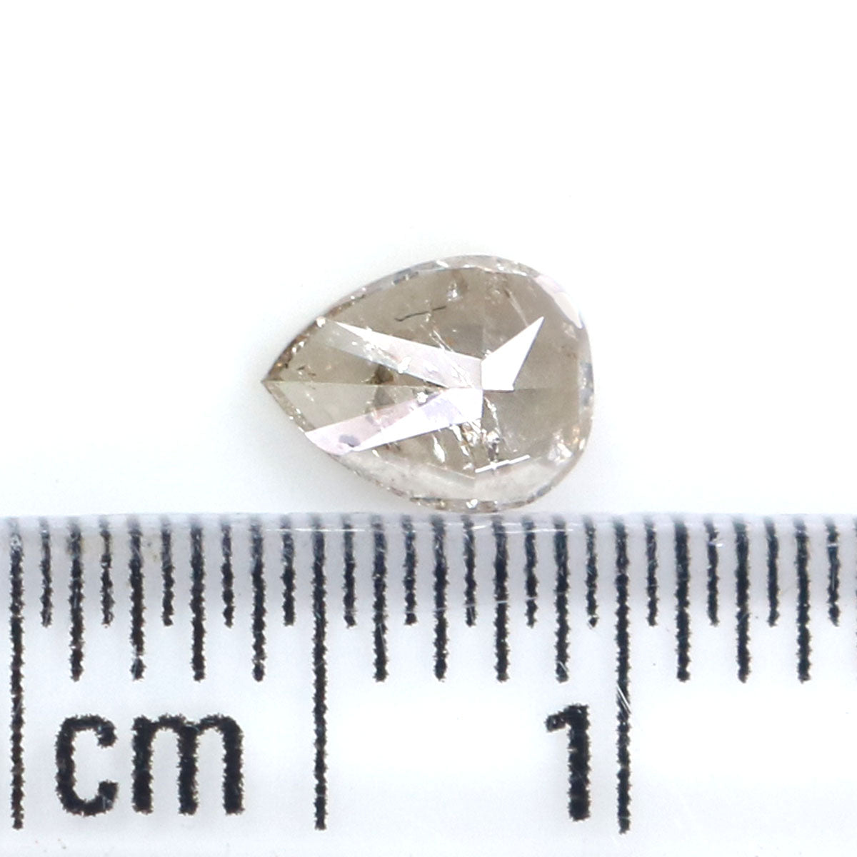 0.36 CT Natural Loose Pear Shape Diamond Grey Color Pear Diamond 5.40 MM Natural Loose Grey Color Diamond Pear Brilliant Cut Diamond KQ117