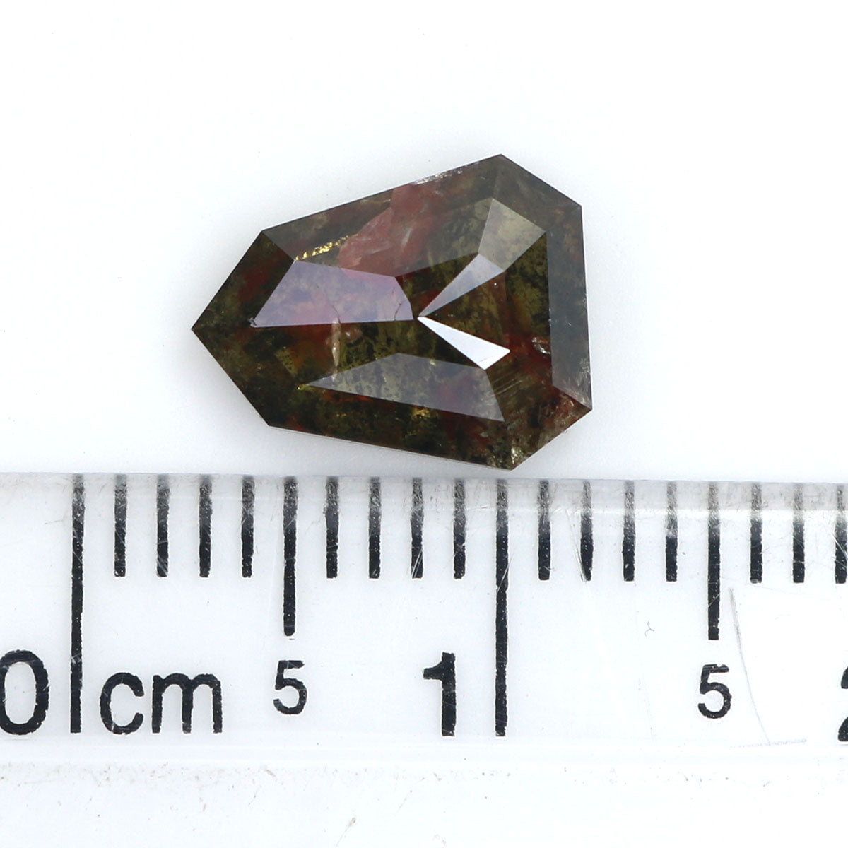 2.21 CT Natural Loose Shield Shape Diamond Brown Color Shield Cut Diamond 9.35 MM Natural Loose Brown Diamond Shield Rose Cut Diamond LQ2117